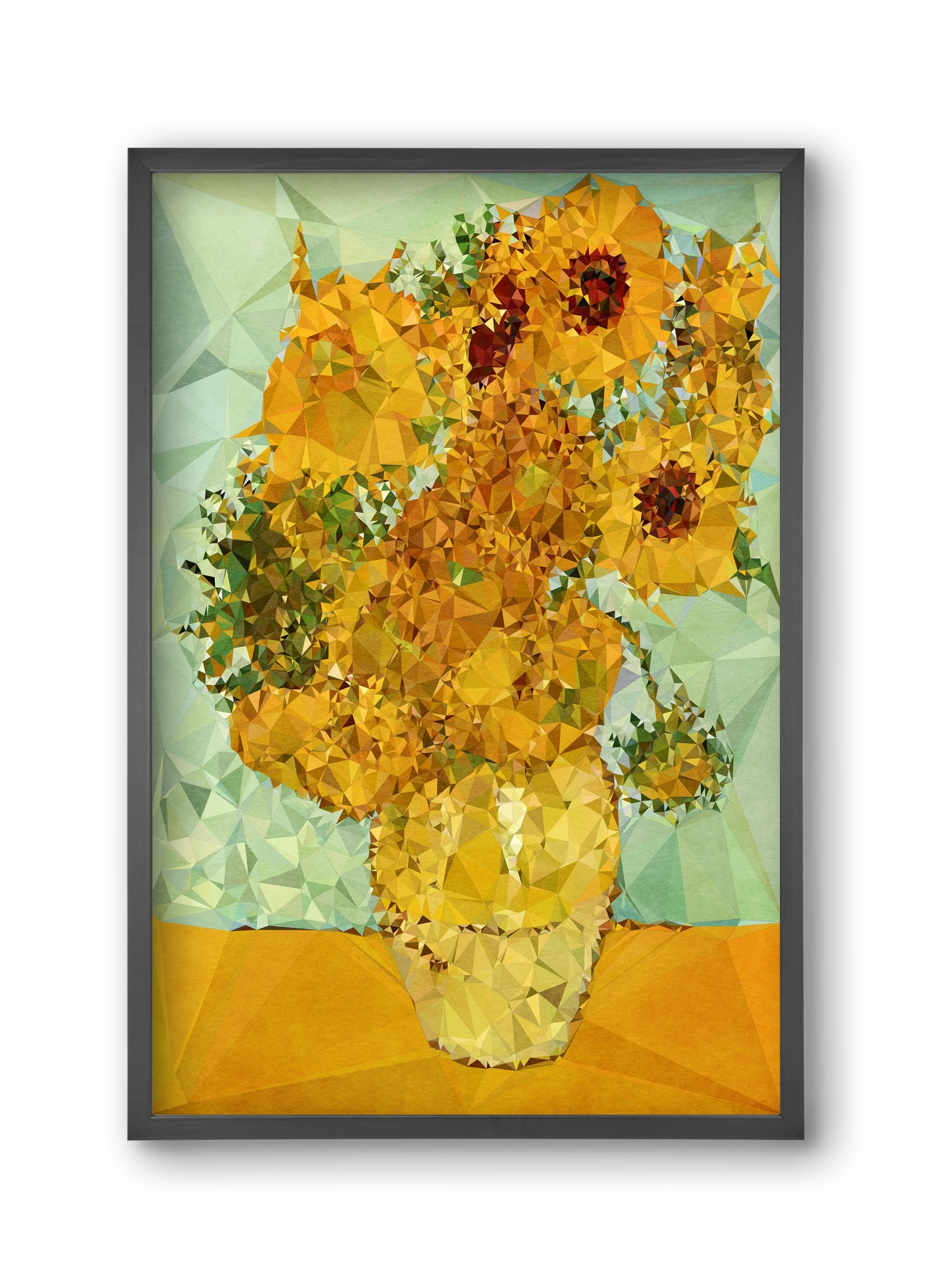 Symphony in yellow and blue, 30x45 cm (30x45 cm), Fekete keret