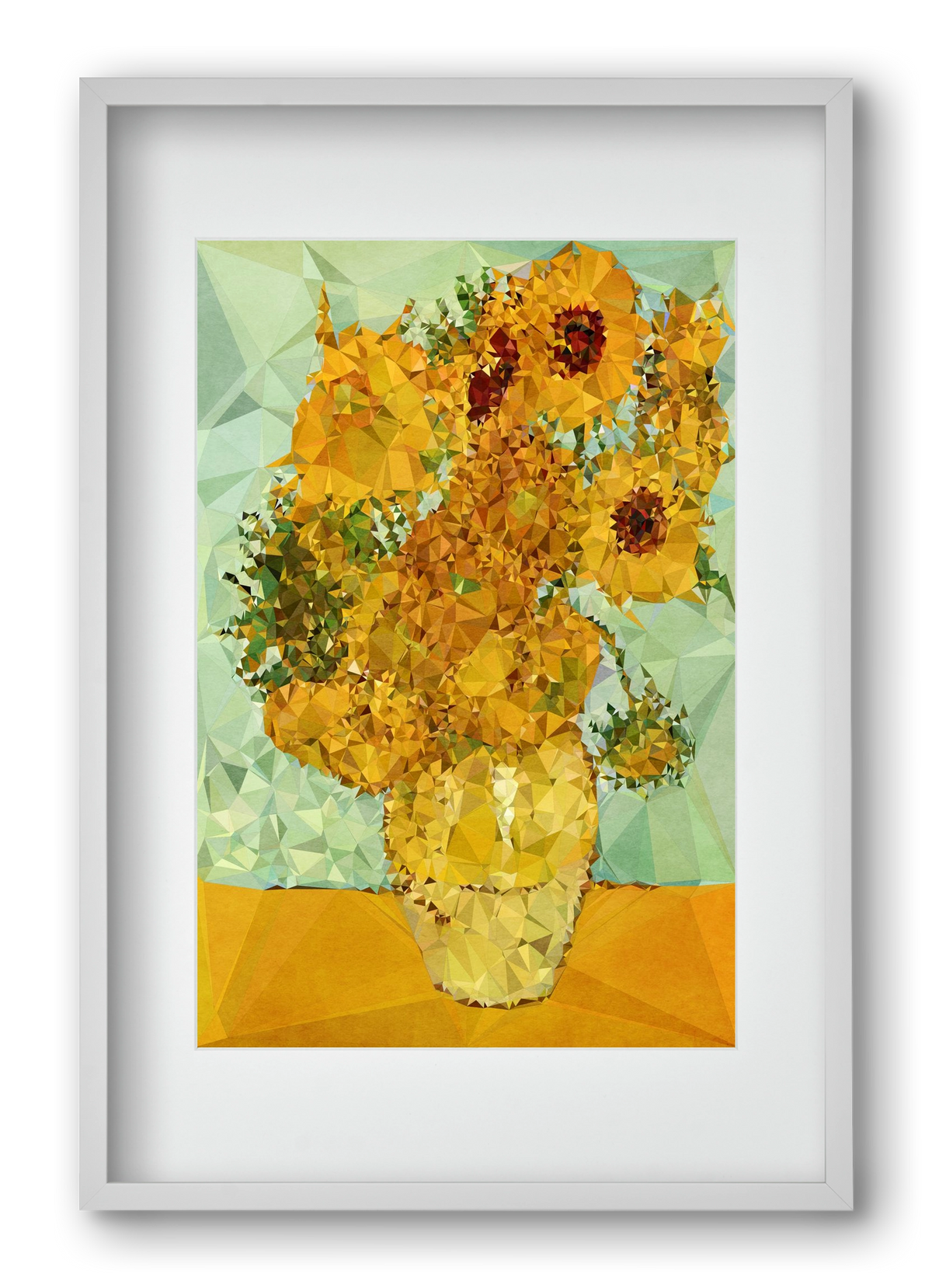 Symphony in yellow and blue, 40x60 cm (30x45 cm), Fehér keret, paszpartuval