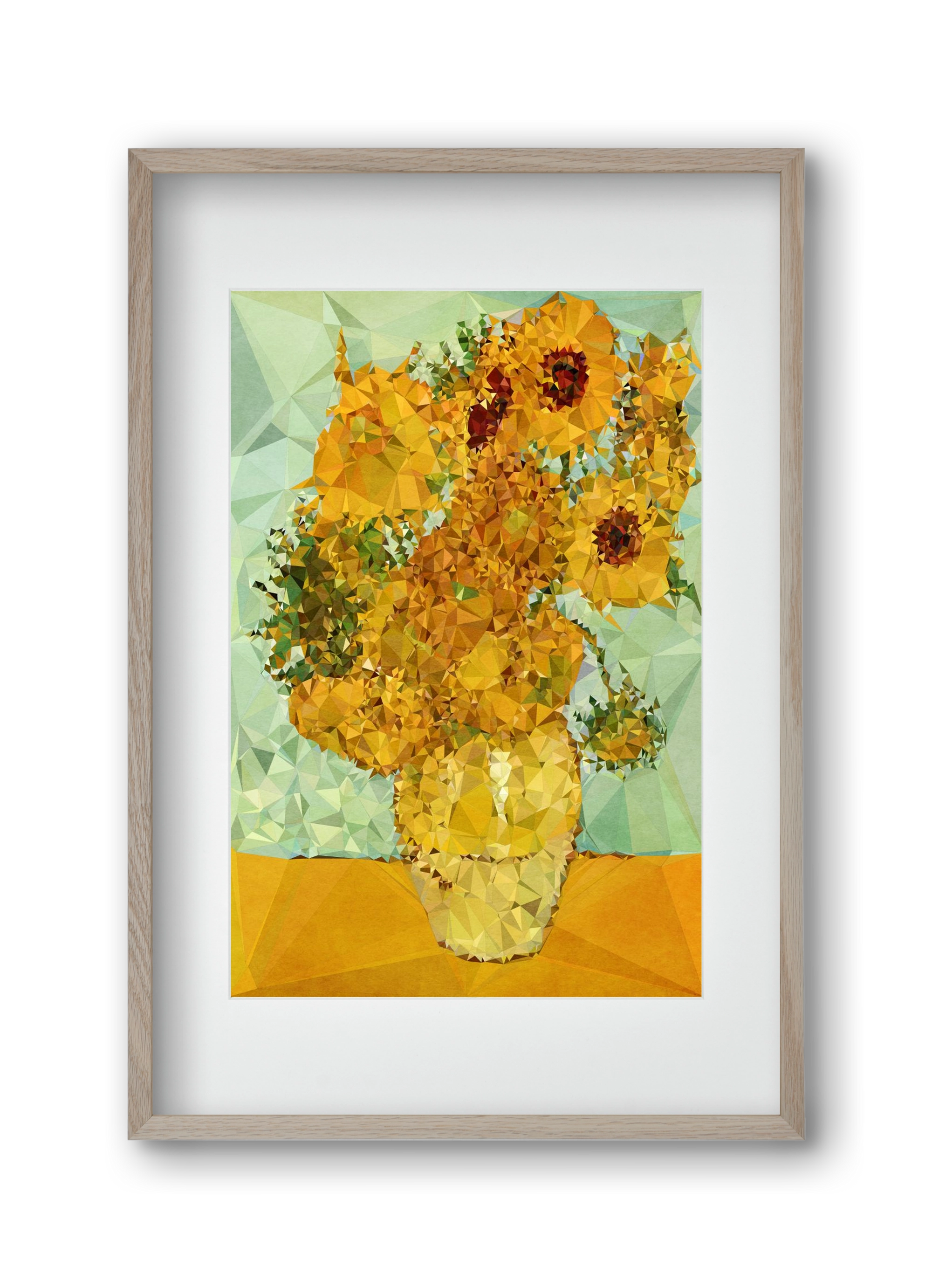 Symphony in yellow and blue, 30x45 cm (20x30 cm), Tölgy keret, paszpartuval