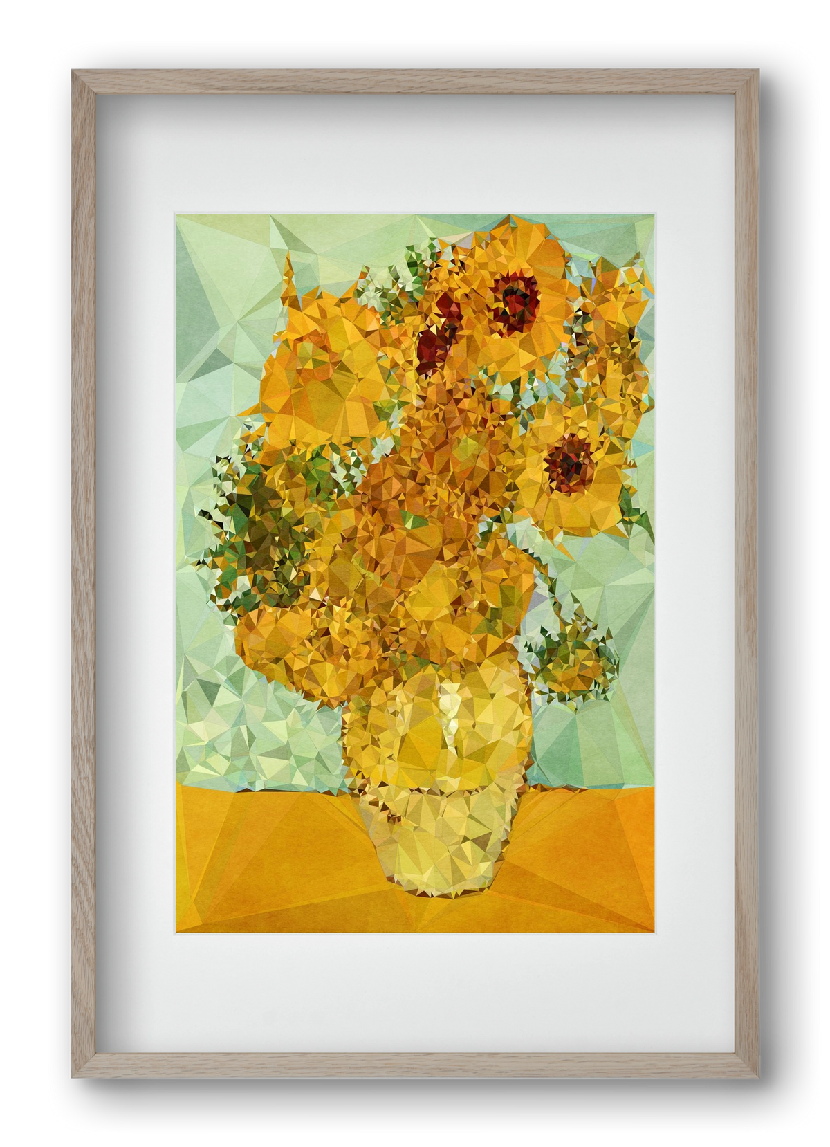 Symphony in yellow and blue, 40x60 cm (30x45 cm), Tölgy keret, paszpartuval