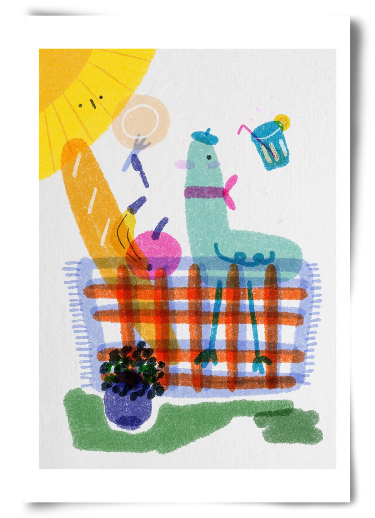 Picnic nr. 1, 60x90 cm, Keret nélkül