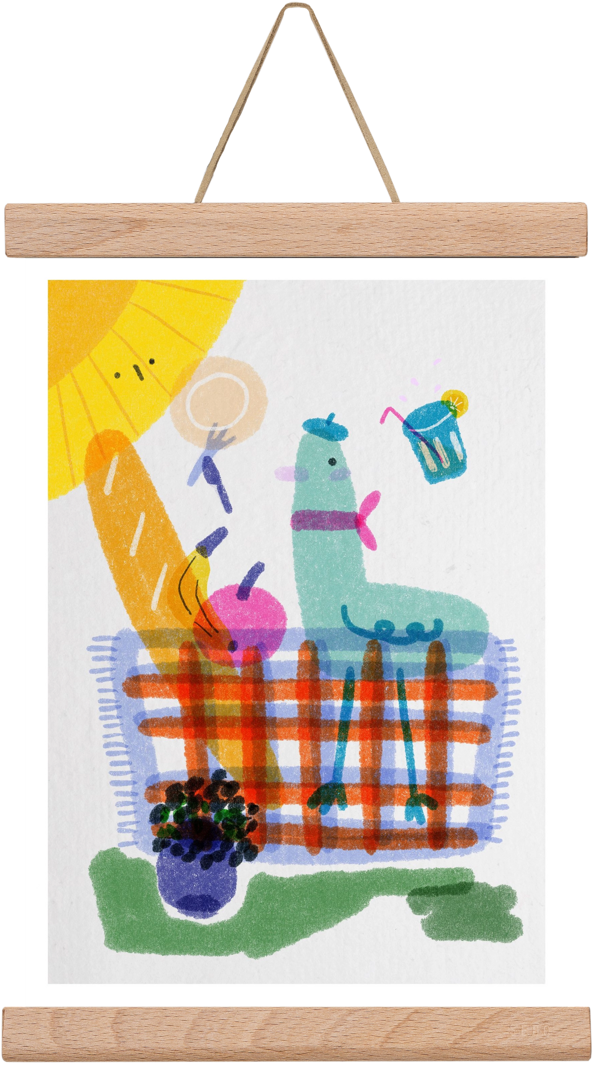 Picnic nr. 1, 20x30 cm (20x30 cm), Tölgy akasztó