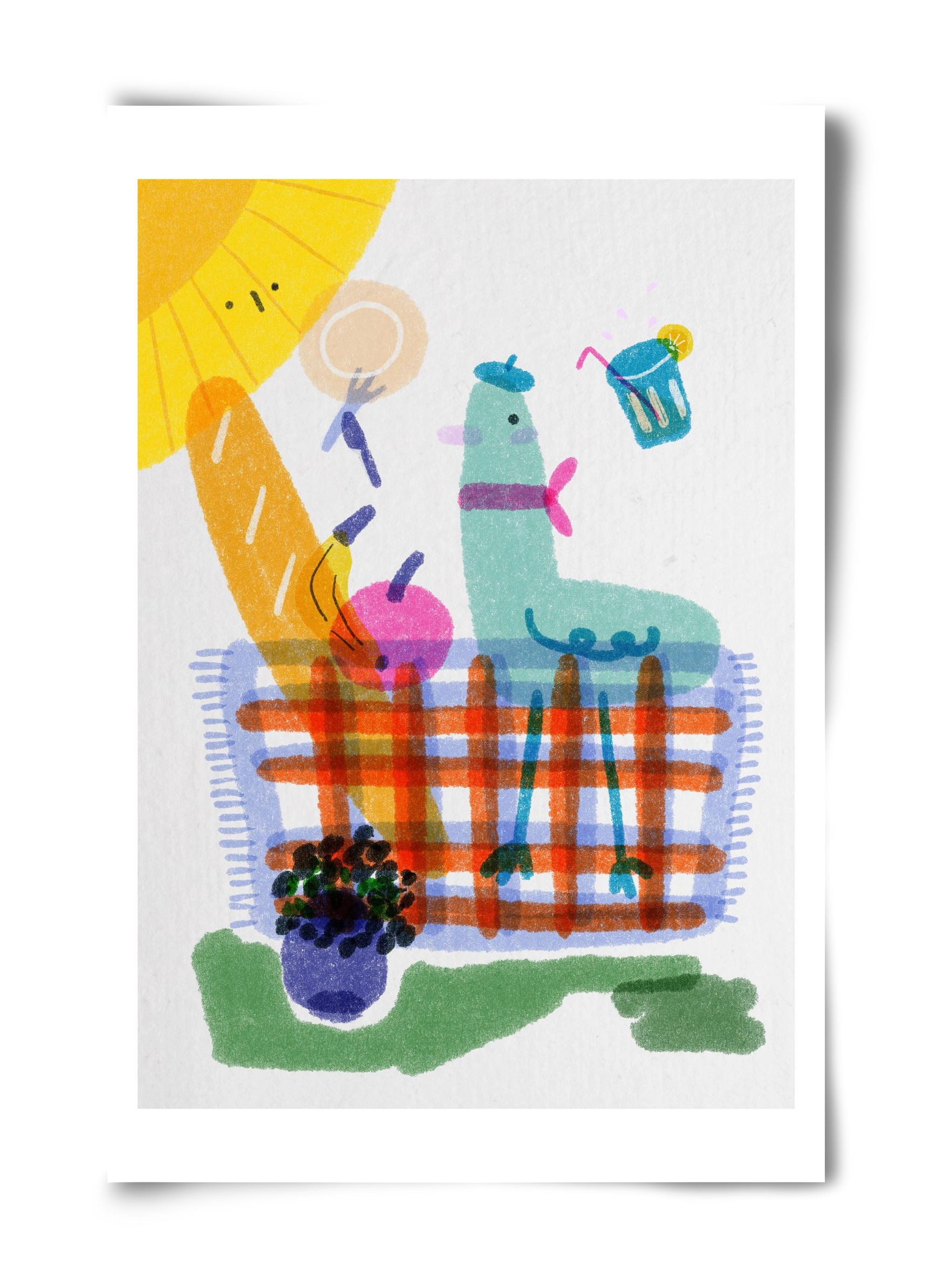 Picnic nr. 1, 40x60 cm, Keret nélkül
