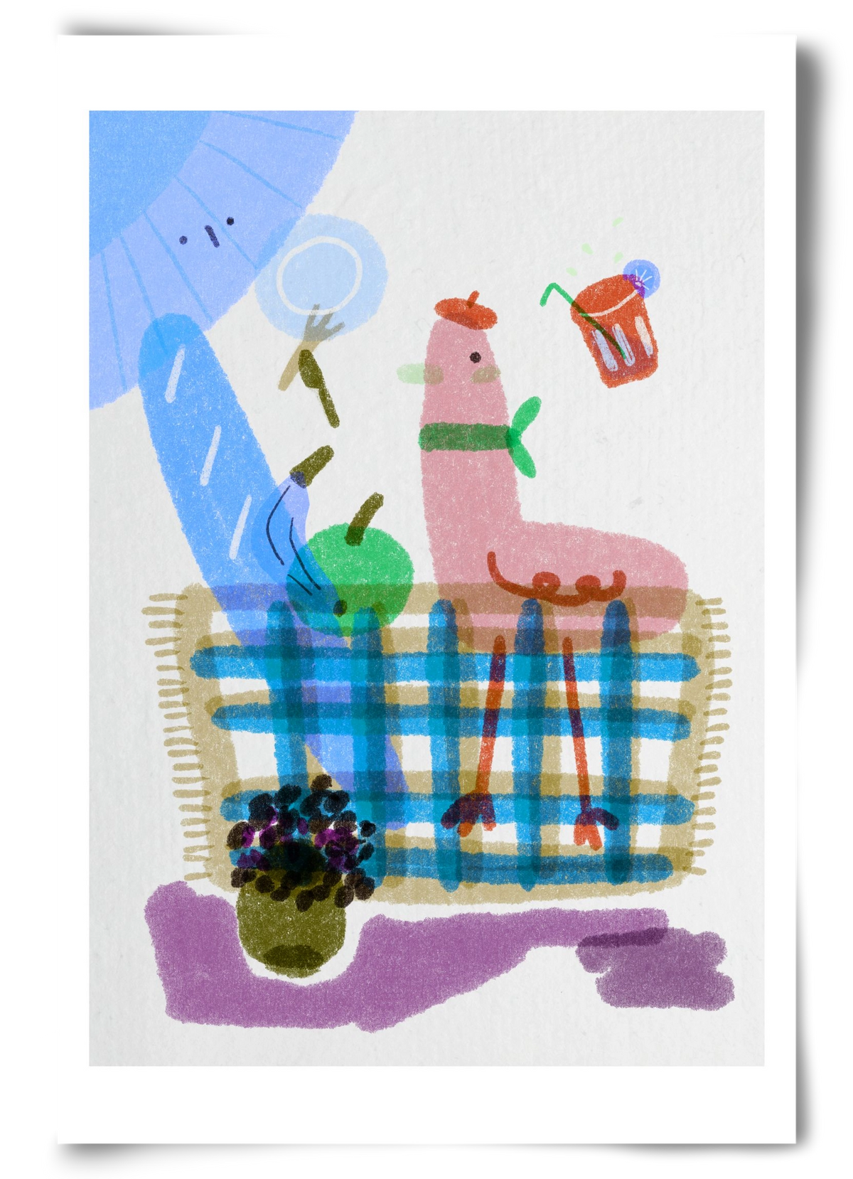Picnic nr. 2, 60x90 cm, Keret nélkül