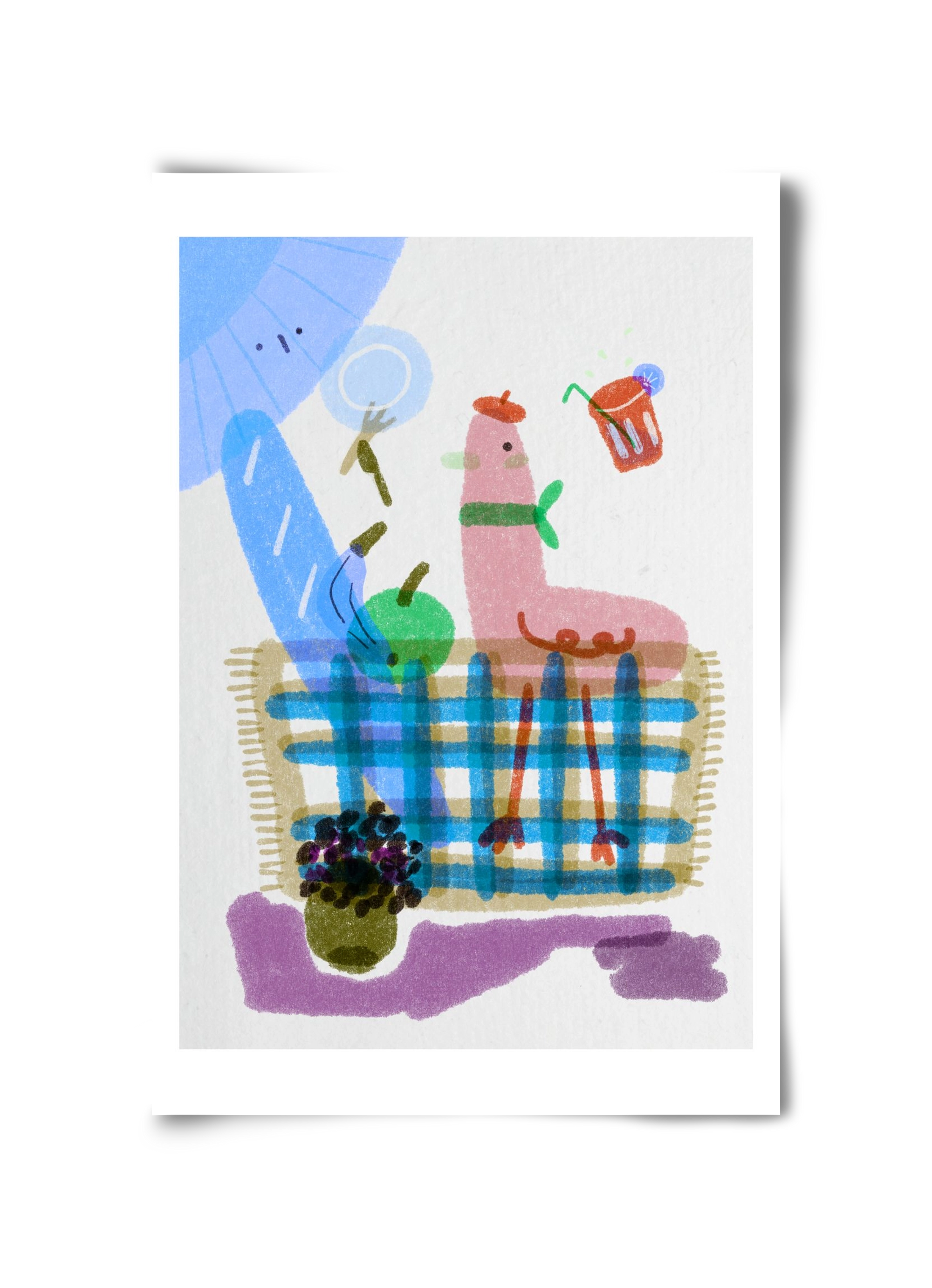 Picnic nr. 2, 30x45 cm, Keret nélkül