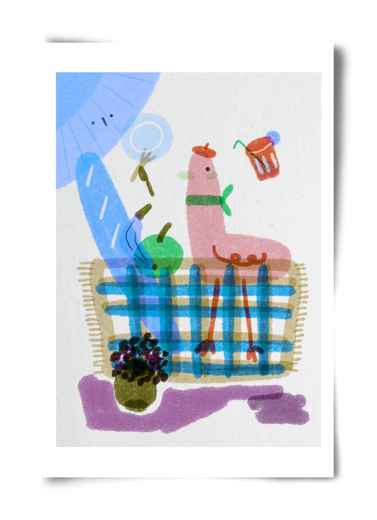 Picnic nr. 2, 40x60 cm, Keret nélkül