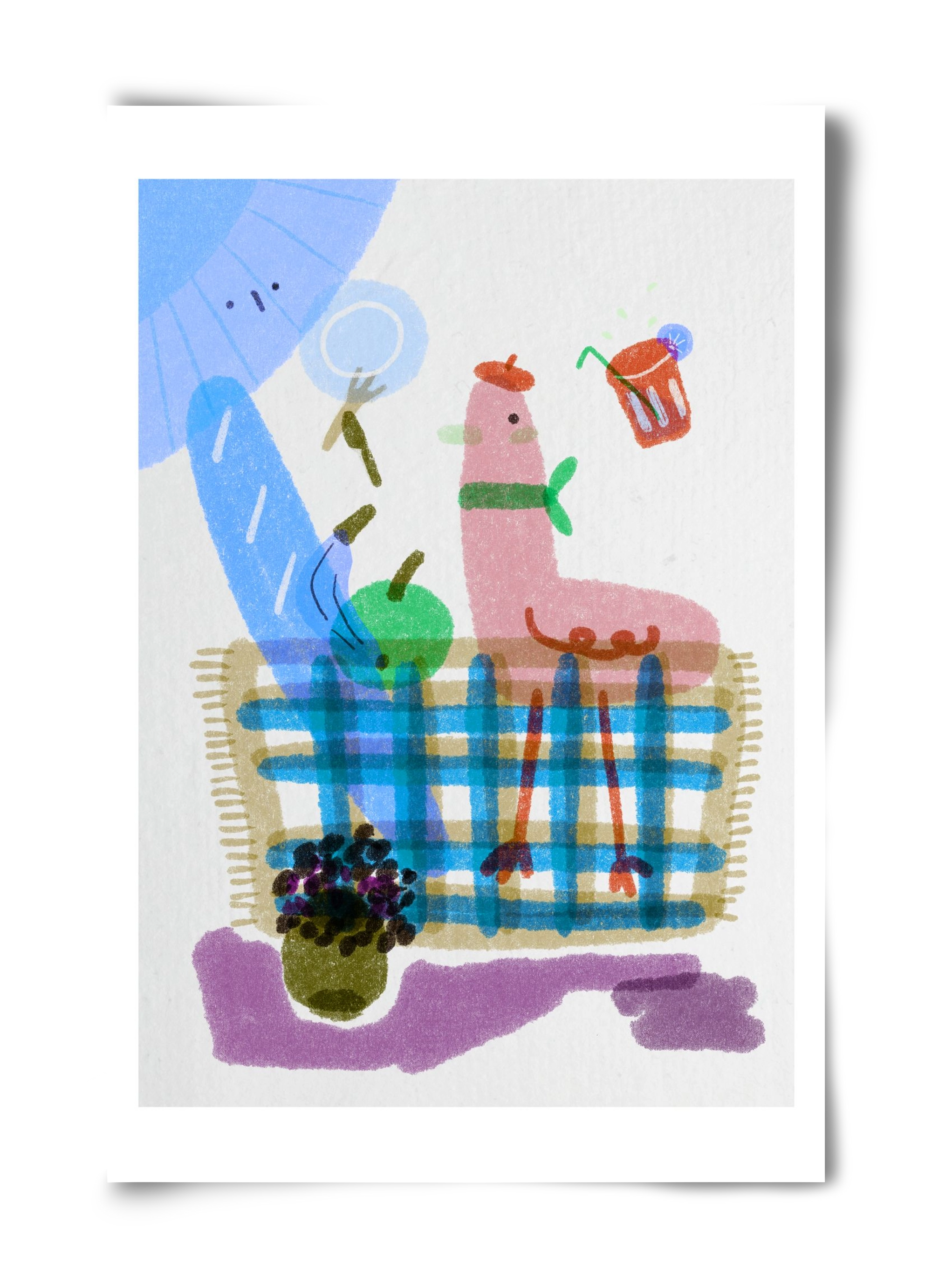 Picnic nr. 2, 40x60 cm, Keret nélkül