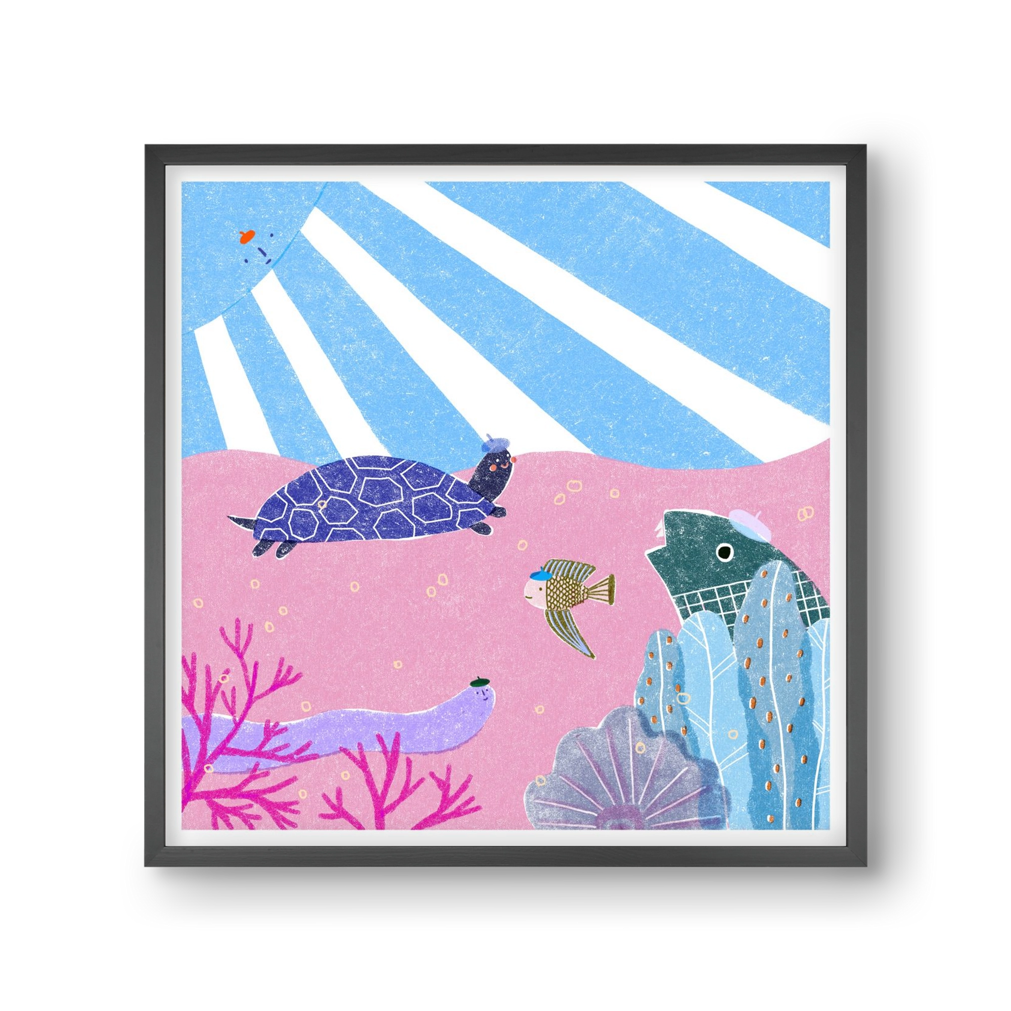 The happy gang, 30x30 cm (30x30 cm), Fekete keret