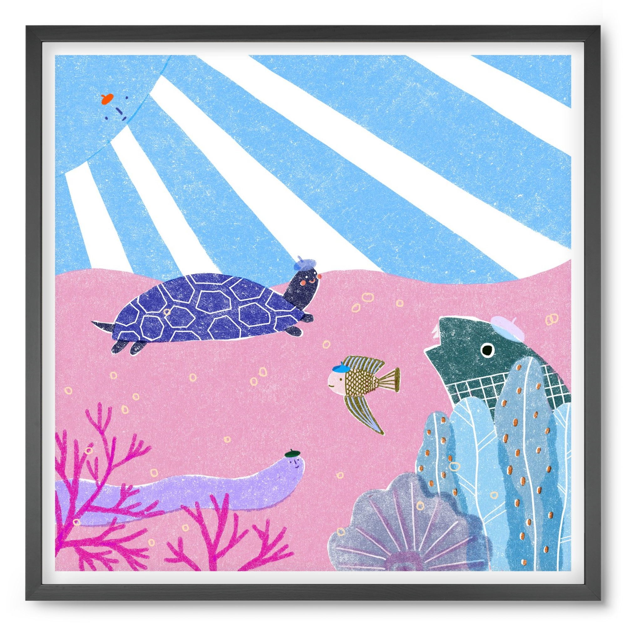 The happy gang, 50x50 cm (50x50 cm), Fekete keret