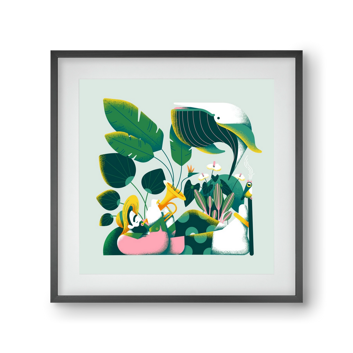 Voice of nature, 30x30 cm (20x20 cm), Fekete keret, paszpartuval