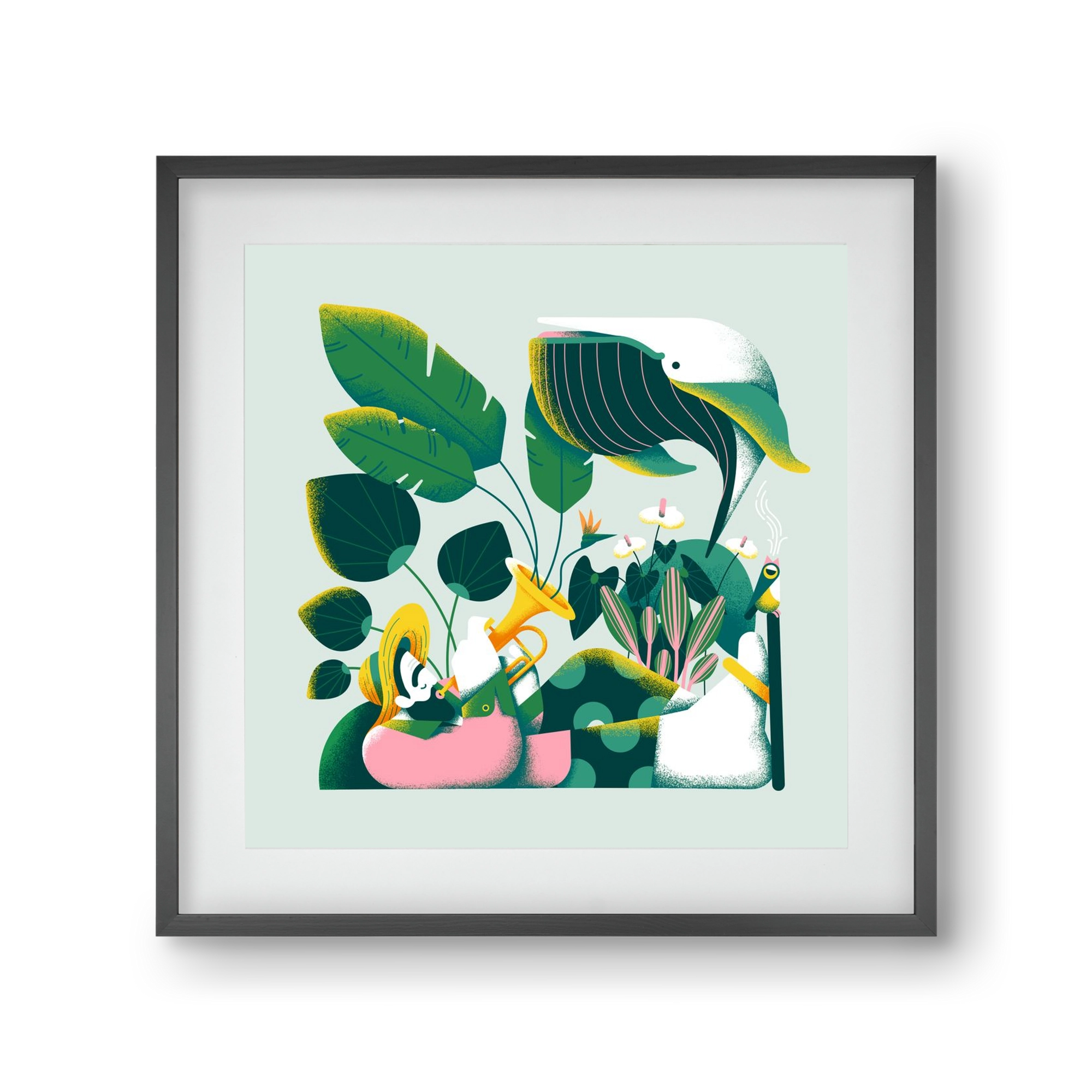 Voice of nature, 30x30 cm (20x20 cm), Fekete keret, paszpartuval