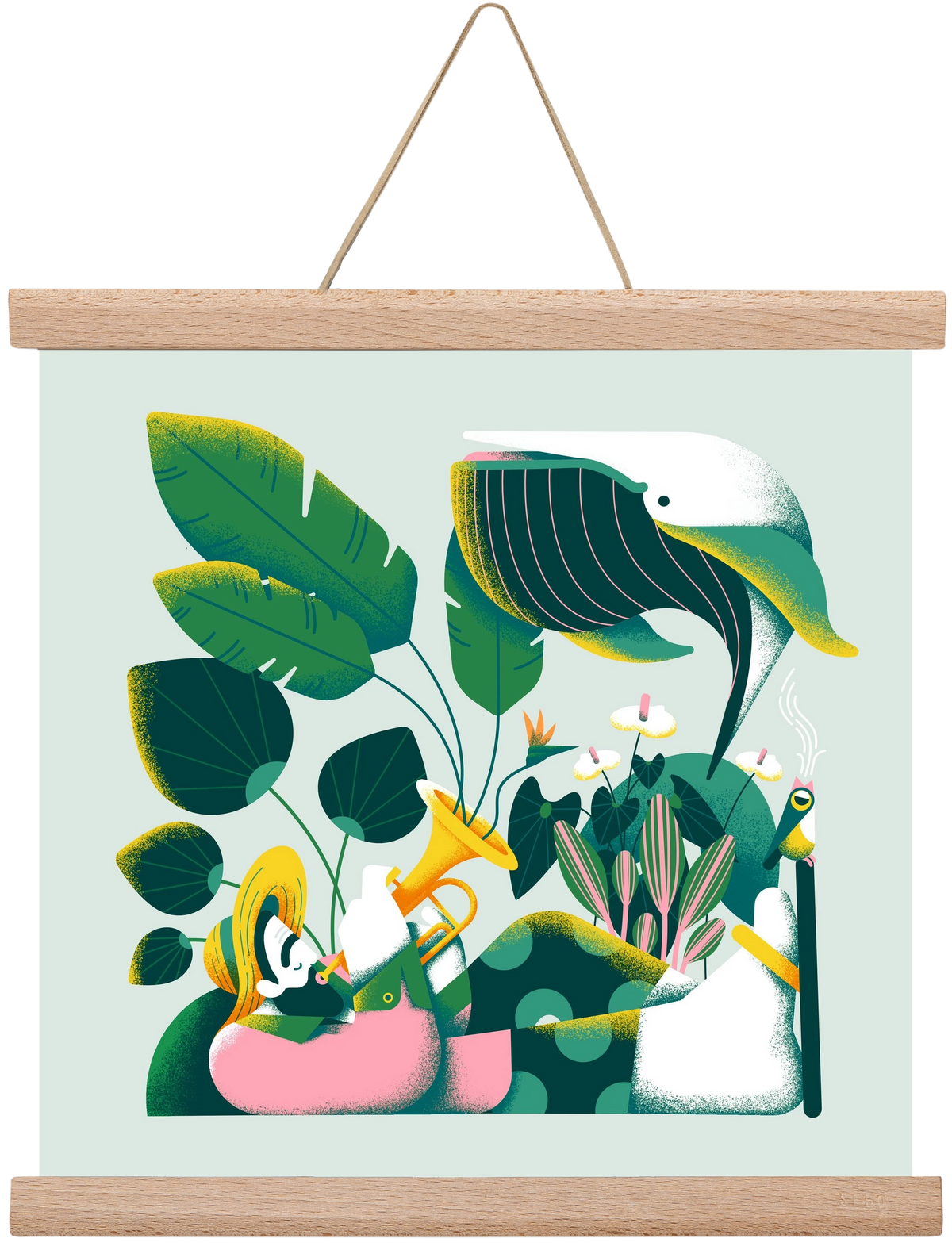 Voice of nature, 30x30 cm (30x30 cm), Tölgy akasztó