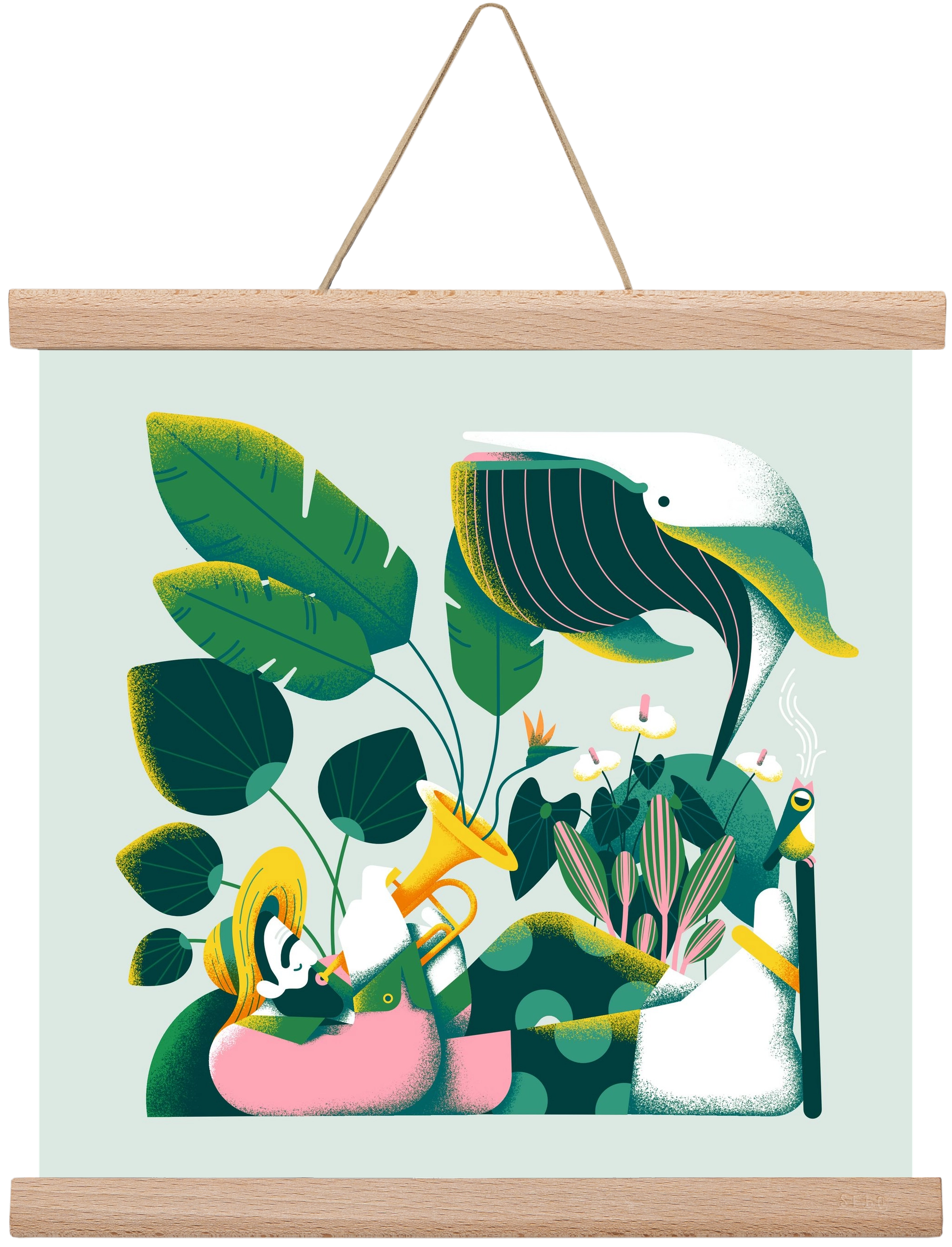 Voice of nature, 30x30 cm (30x30 cm), Tölgy akasztó