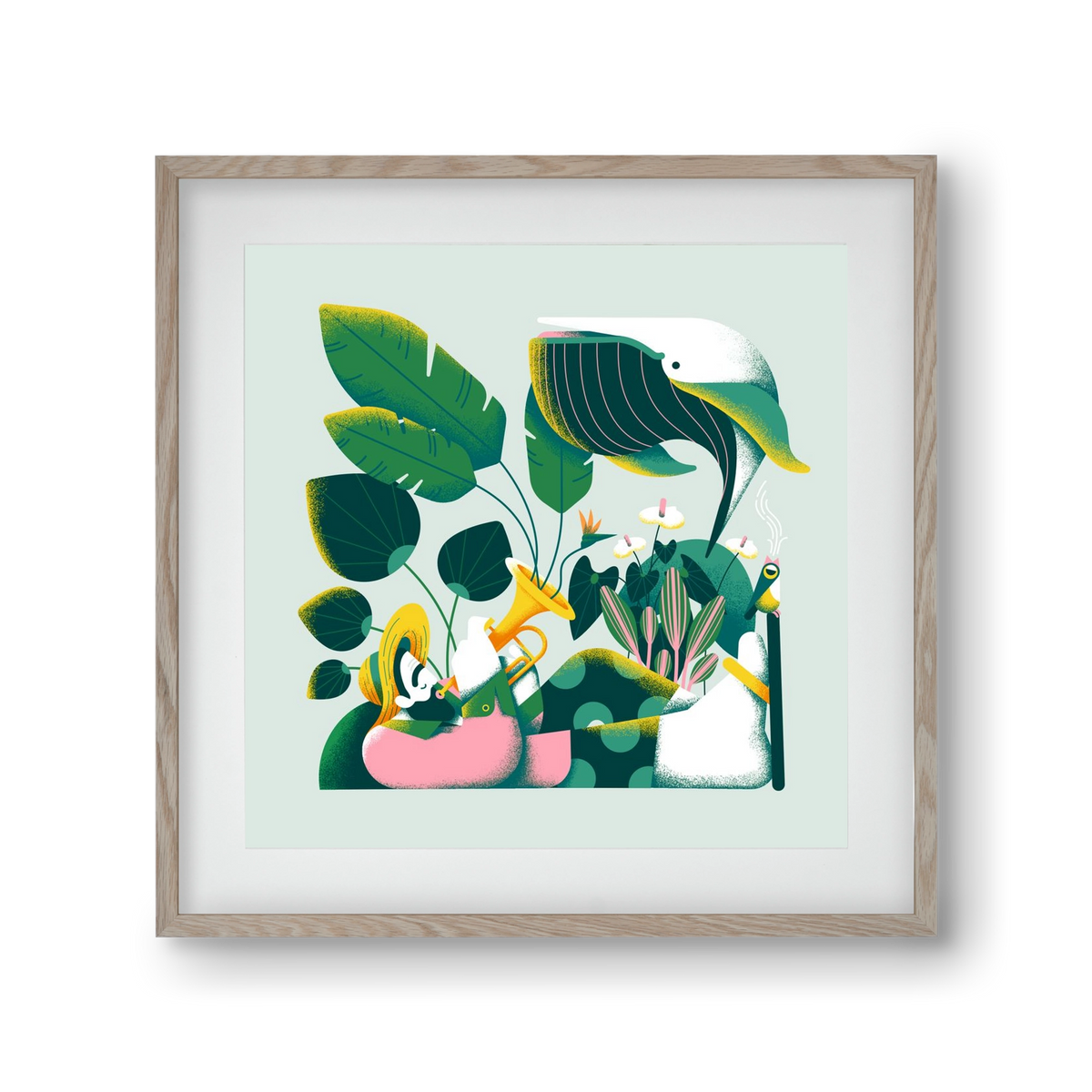 Voice of nature, 30x30 cm (20x20 cm), Tölgy keret, paszpartuval