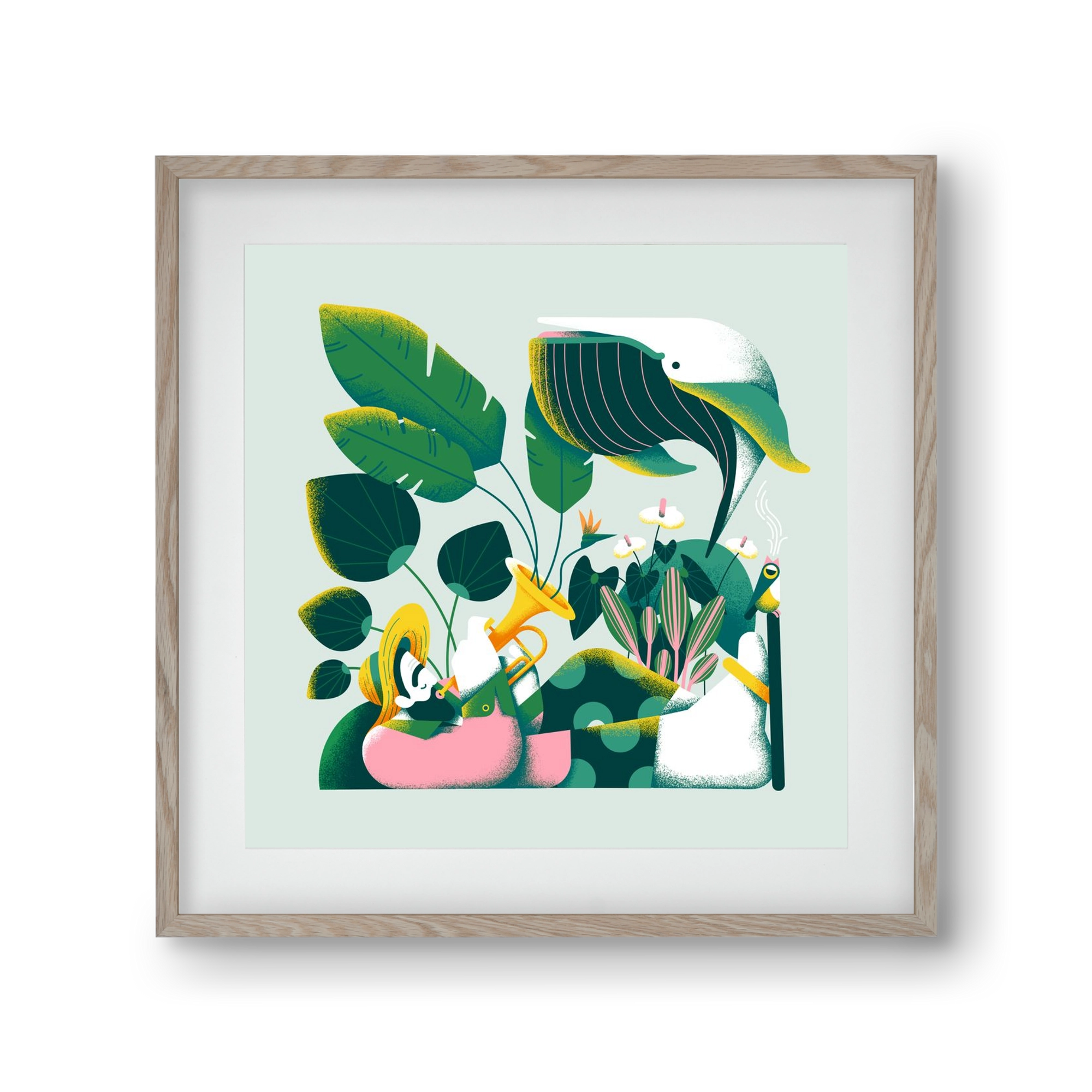 Voice of nature, 30x30 cm (20x20 cm), Tölgy keret, paszpartuval