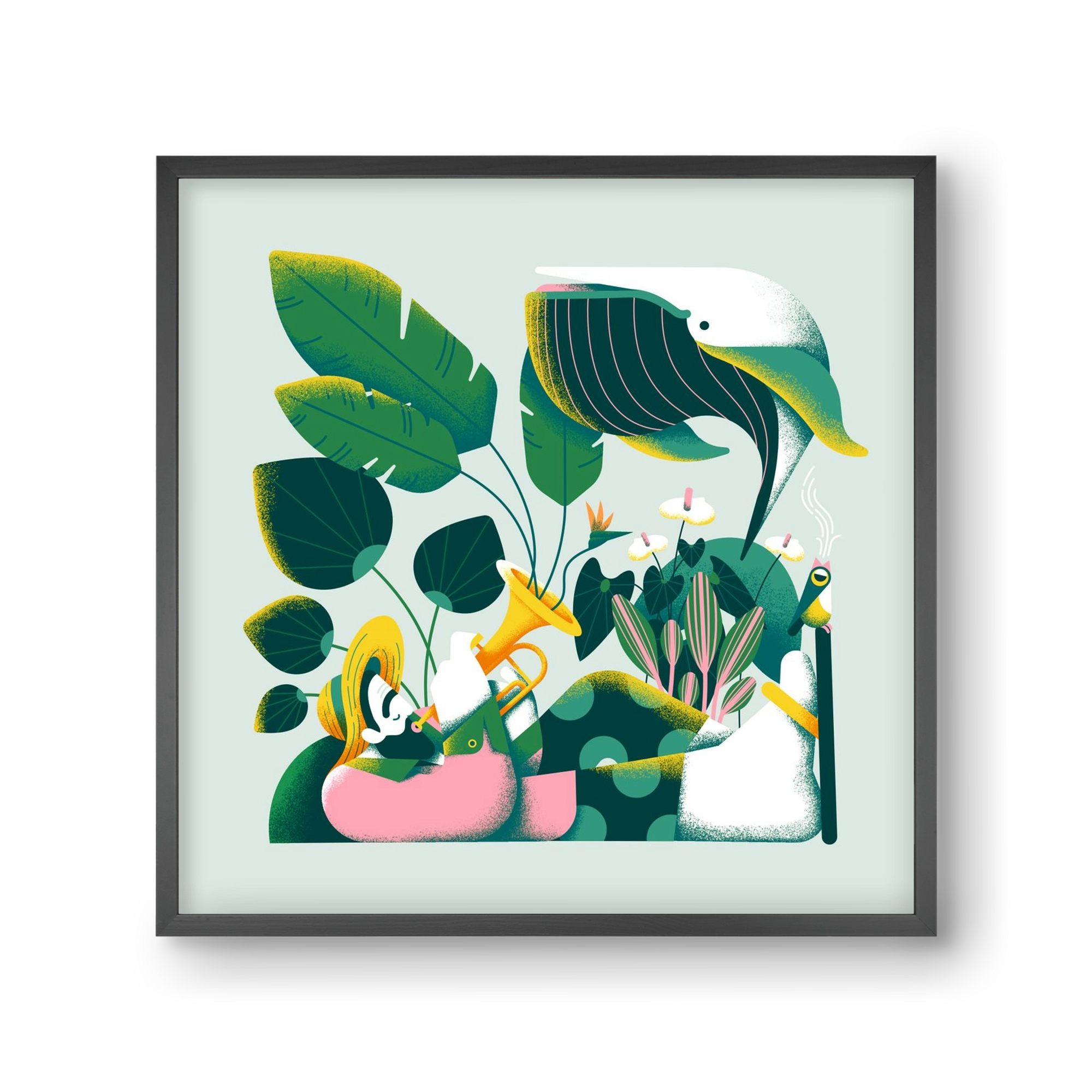 Voice of nature, 30x30 cm (30x30 cm), Fekete keret