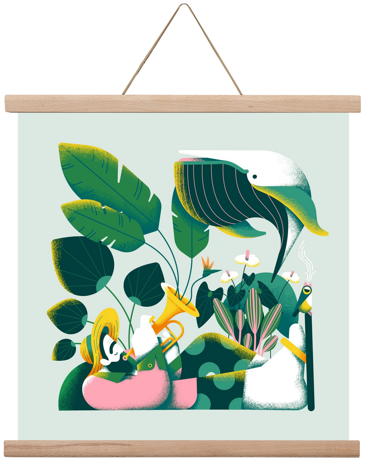 Voice of nature, 40x40 cm (40x40 cm), Tölgy akasztó