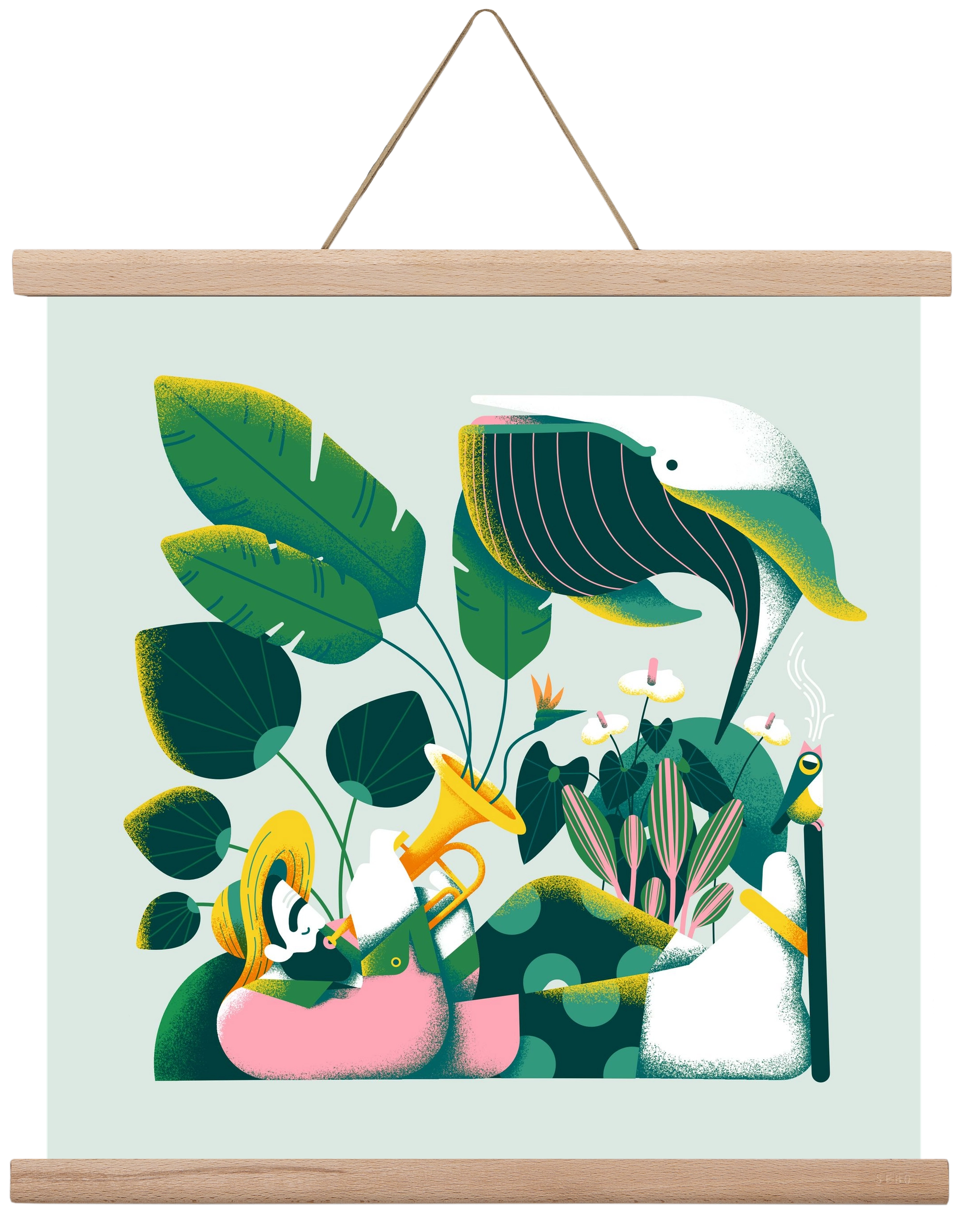 Voice of nature, 40x40 cm (40x40 cm), Tölgy akasztó