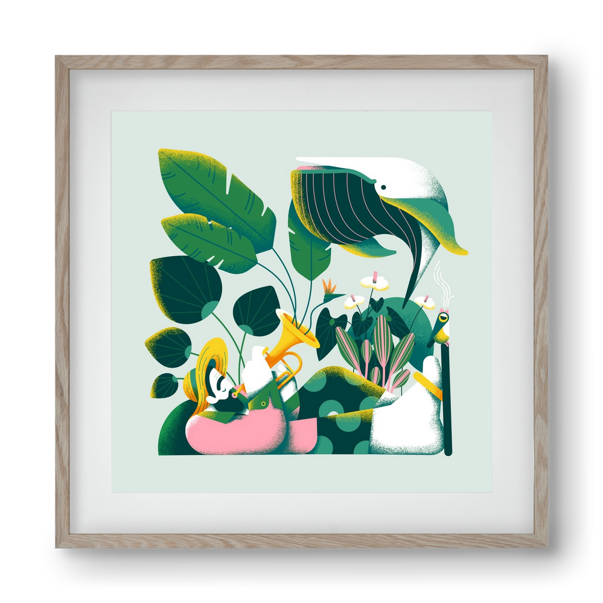 Voice of nature, 40x40 cm (30x30 cm), Tölgy keret, paszpartuval