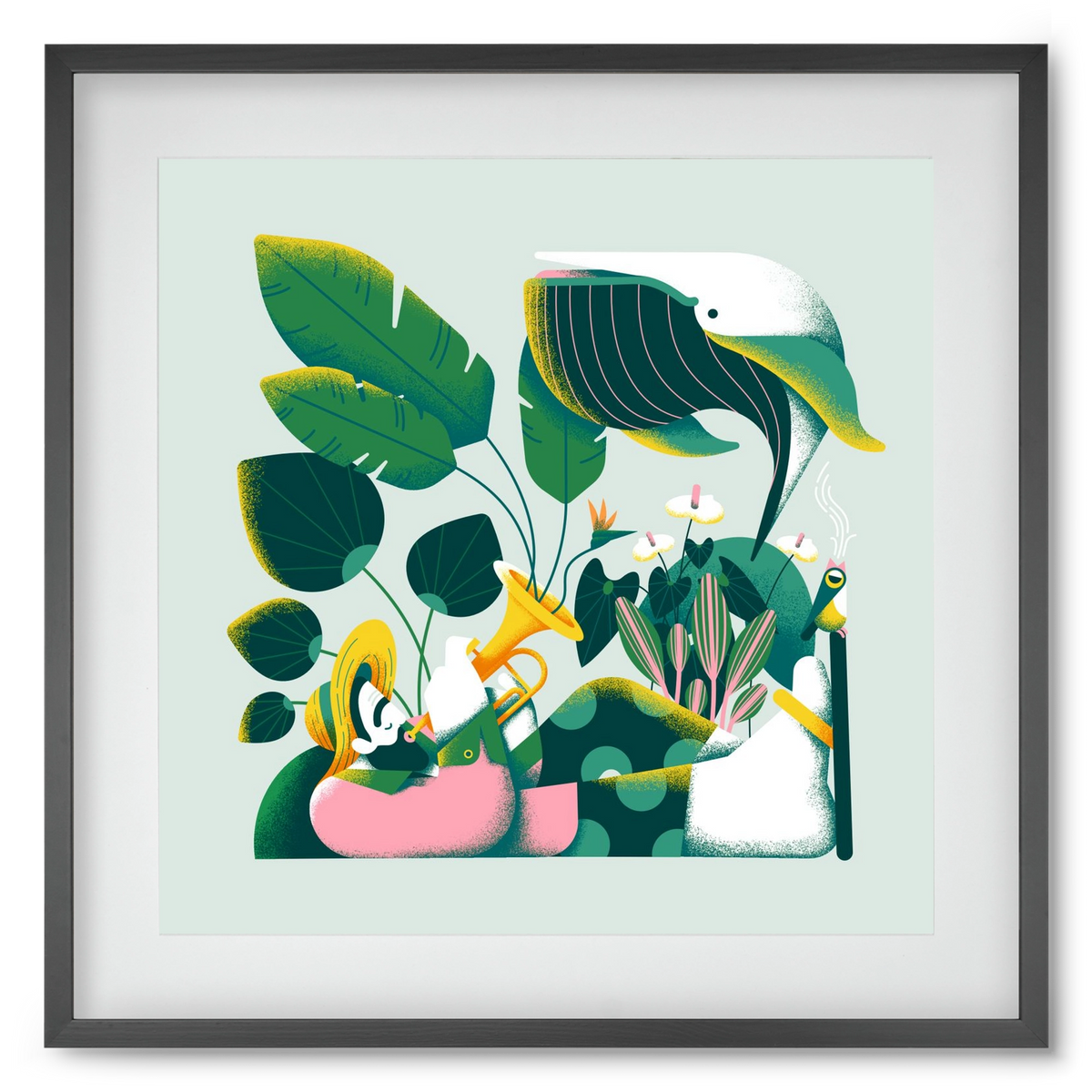 Voice of nature, 50x50 cm (40x40 cm), Fekete keret, paszpartuval