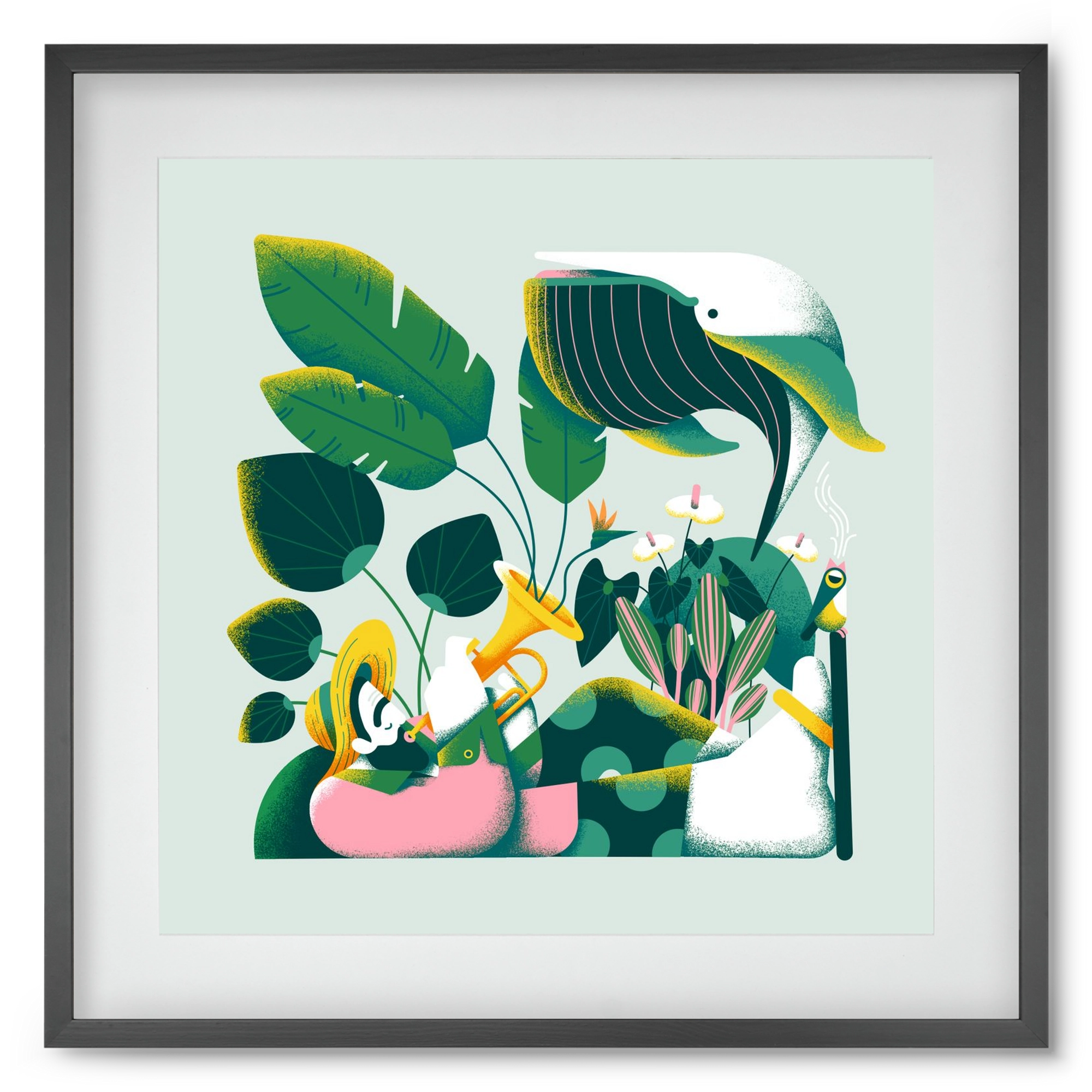 Voice of nature, 50x50 cm (40x40 cm), Fekete keret, paszpartuval