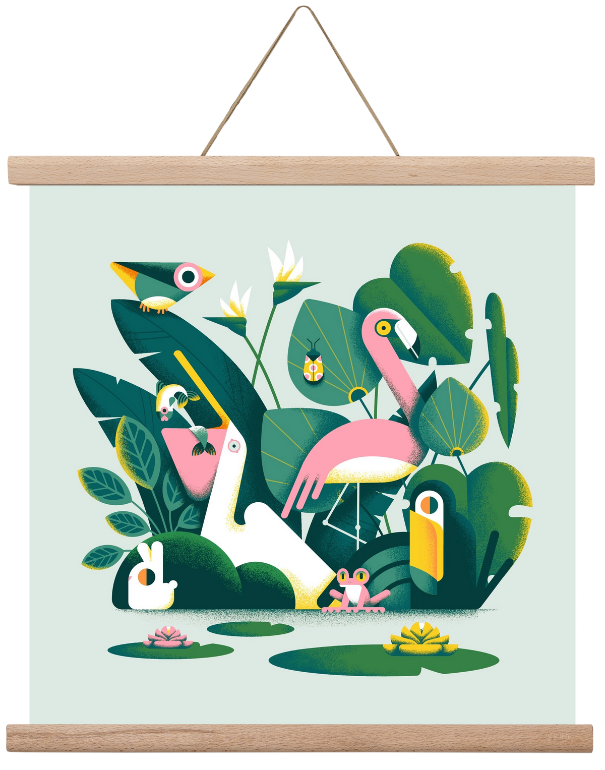 Diversity, 40x40 cm (40x40 cm), Tölgy akasztó