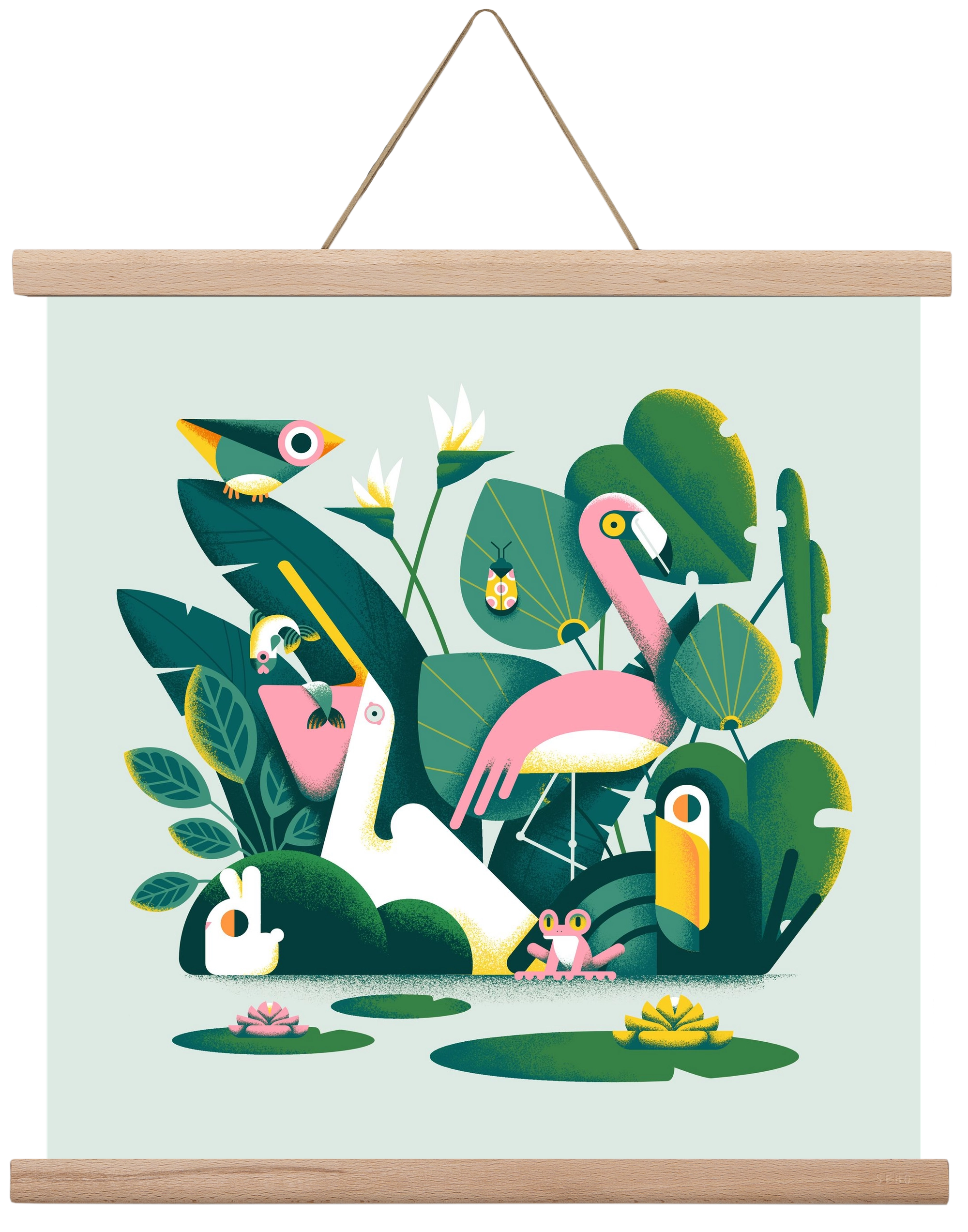 Diversity, 40x40 cm (40x40 cm), Tölgy akasztó