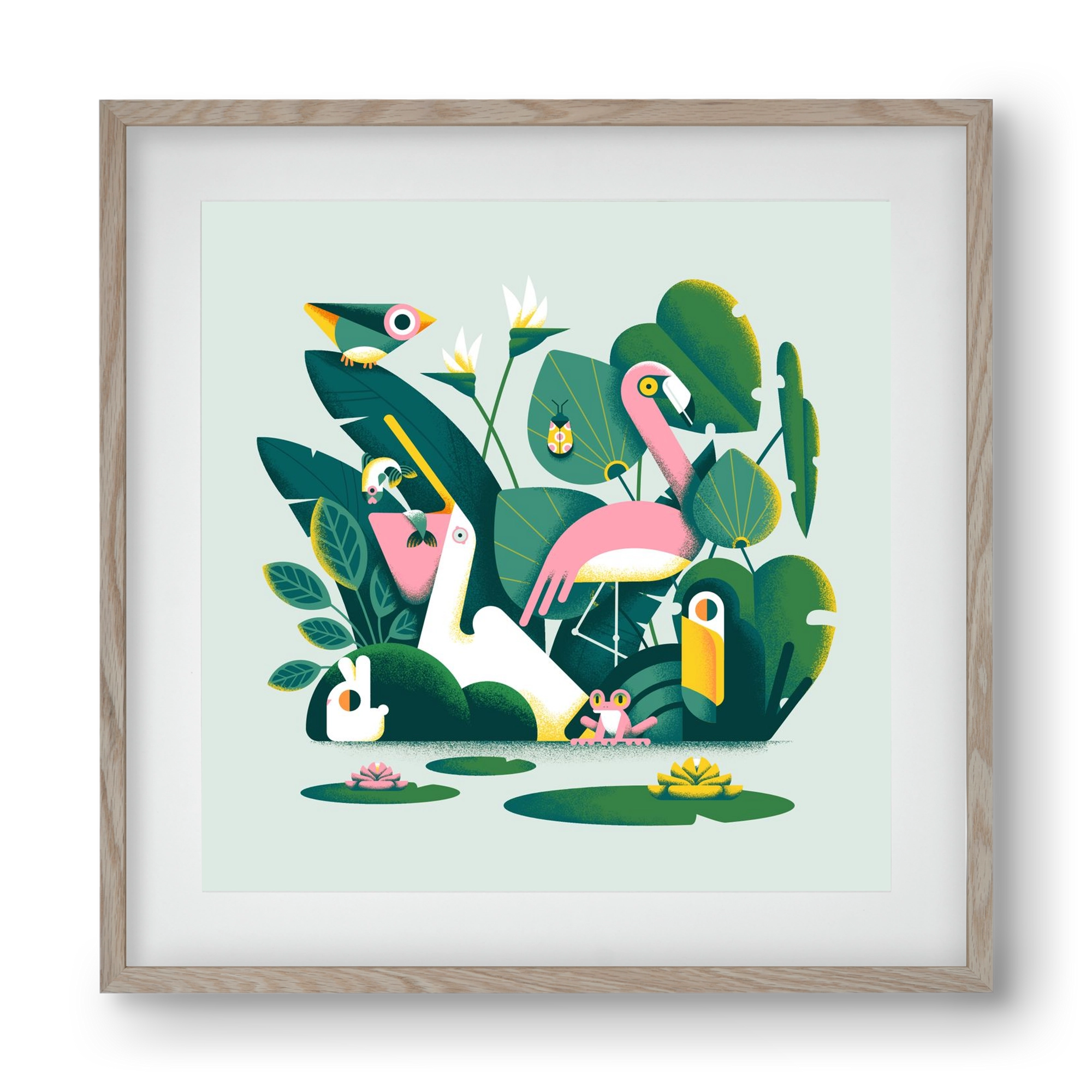 Diversity, 40x40 cm (30x30 cm), Tölgy keret, paszpartuval