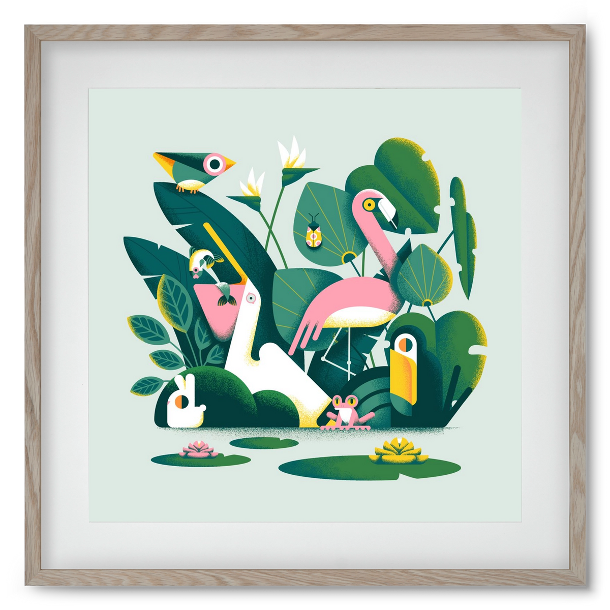 Diversity, 50x50 cm (40x40 cm), Tölgy keret, paszpartuval