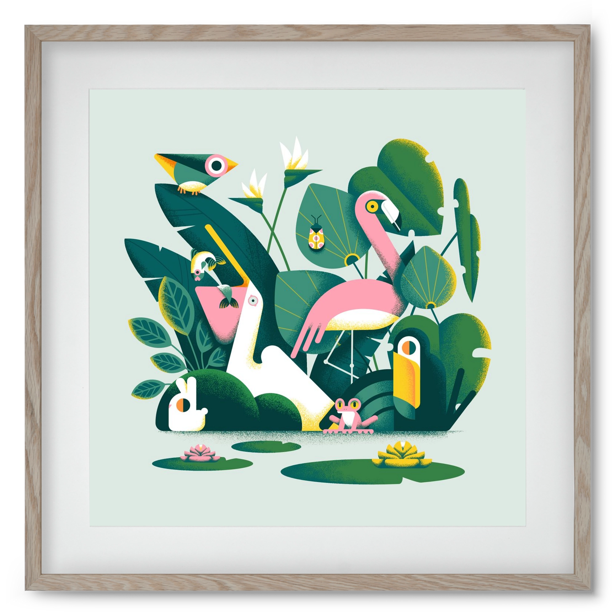 Diversity, 50x50 cm (40x40 cm), Tölgy keret, paszpartuval