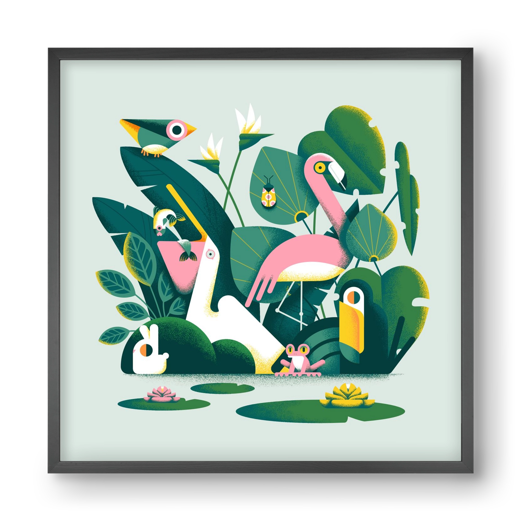 Diversity, 40x40 cm (40x40 cm), Fekete keret