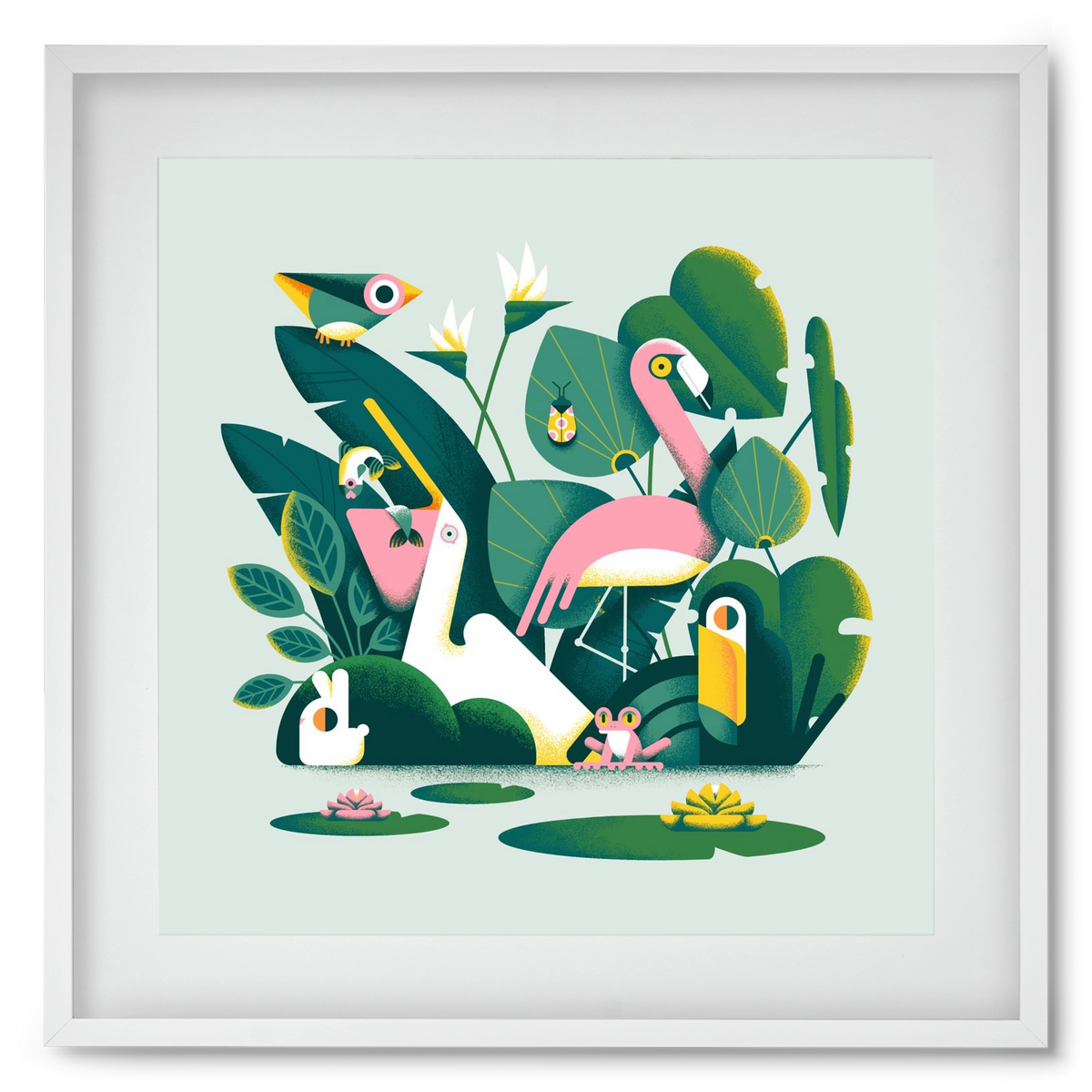 Diversity, 50x50 cm (40x40 cm), Fehér keret, paszpartuval