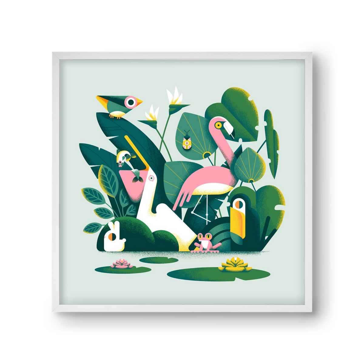 Diversity, 30x30 cm (30x30 cm), Fehér keret