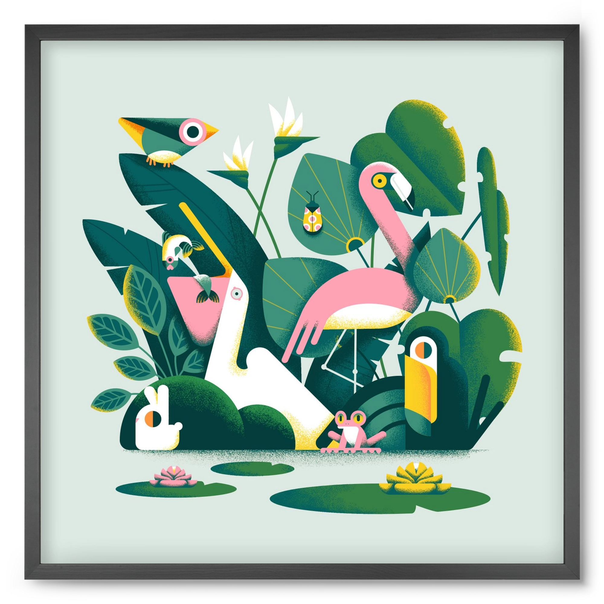 Diversity, 50x50 cm (50x50 cm), Fekete keret