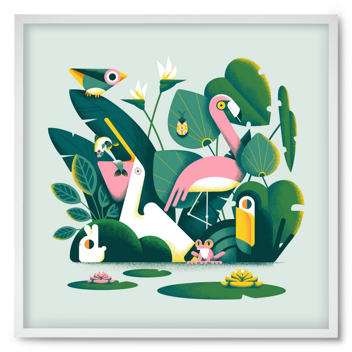 Diversity, 50x50 cm (50x50 cm), Fehér keret