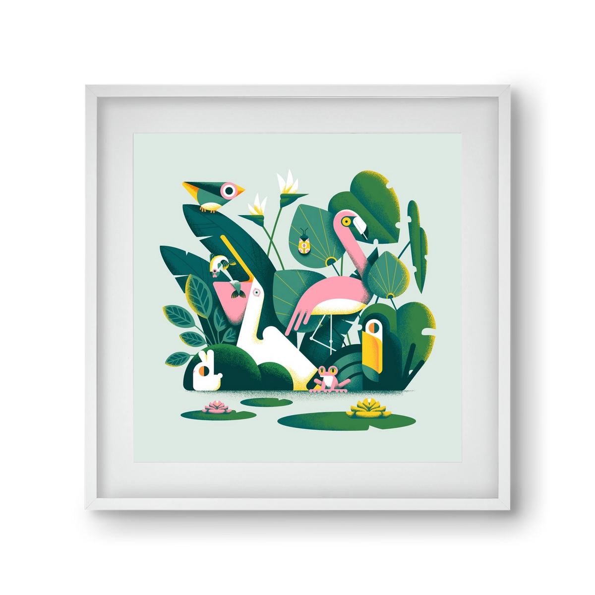 Diversity, 30x30 cm (20x20 cm), Fehér keret, paszpartuval