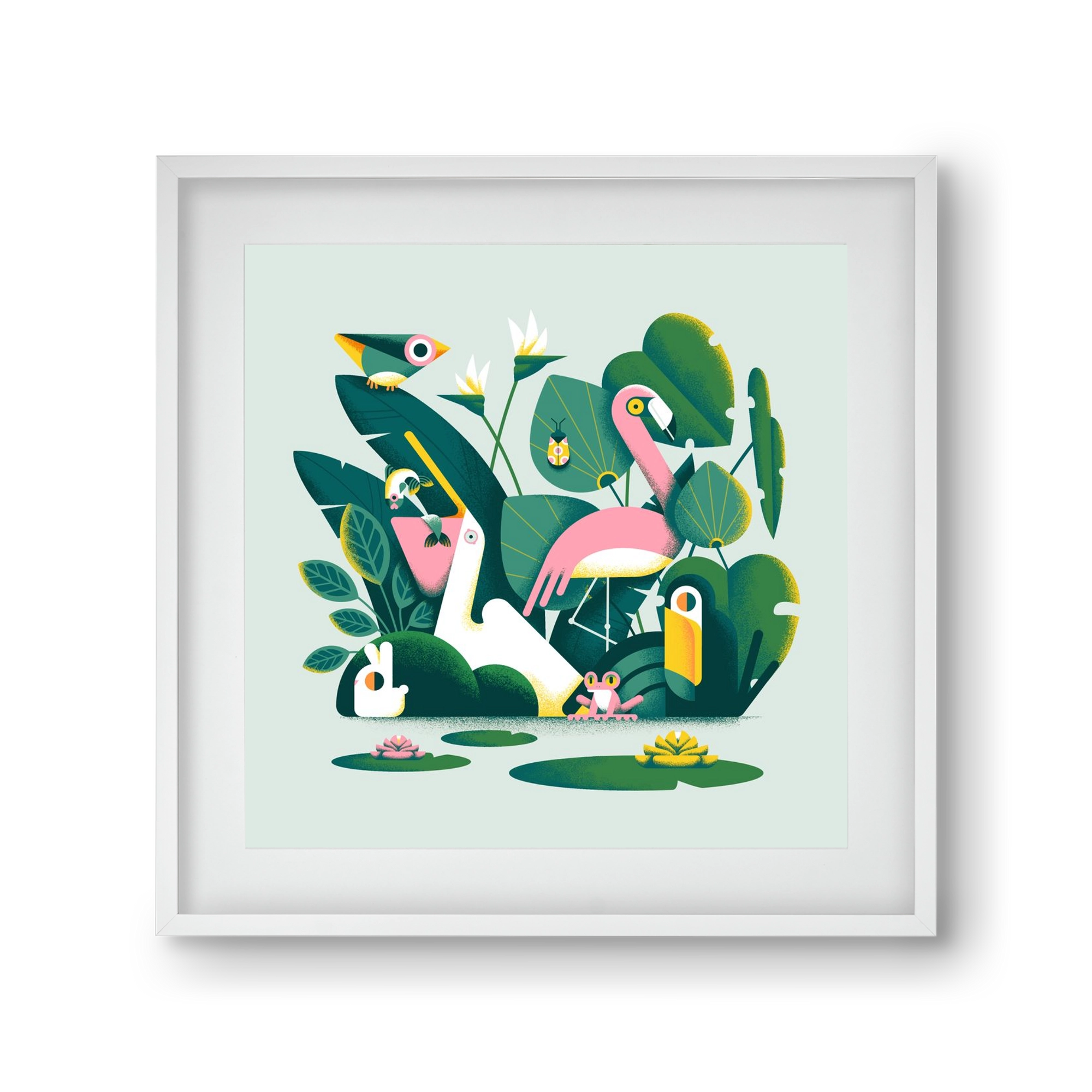 Diversity, 30x30 cm (20x20 cm), Fehér keret, paszpartuval