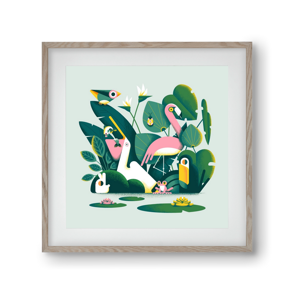 Diversity, 30x30 cm (20x20 cm), Tölgy keret, paszpartuval