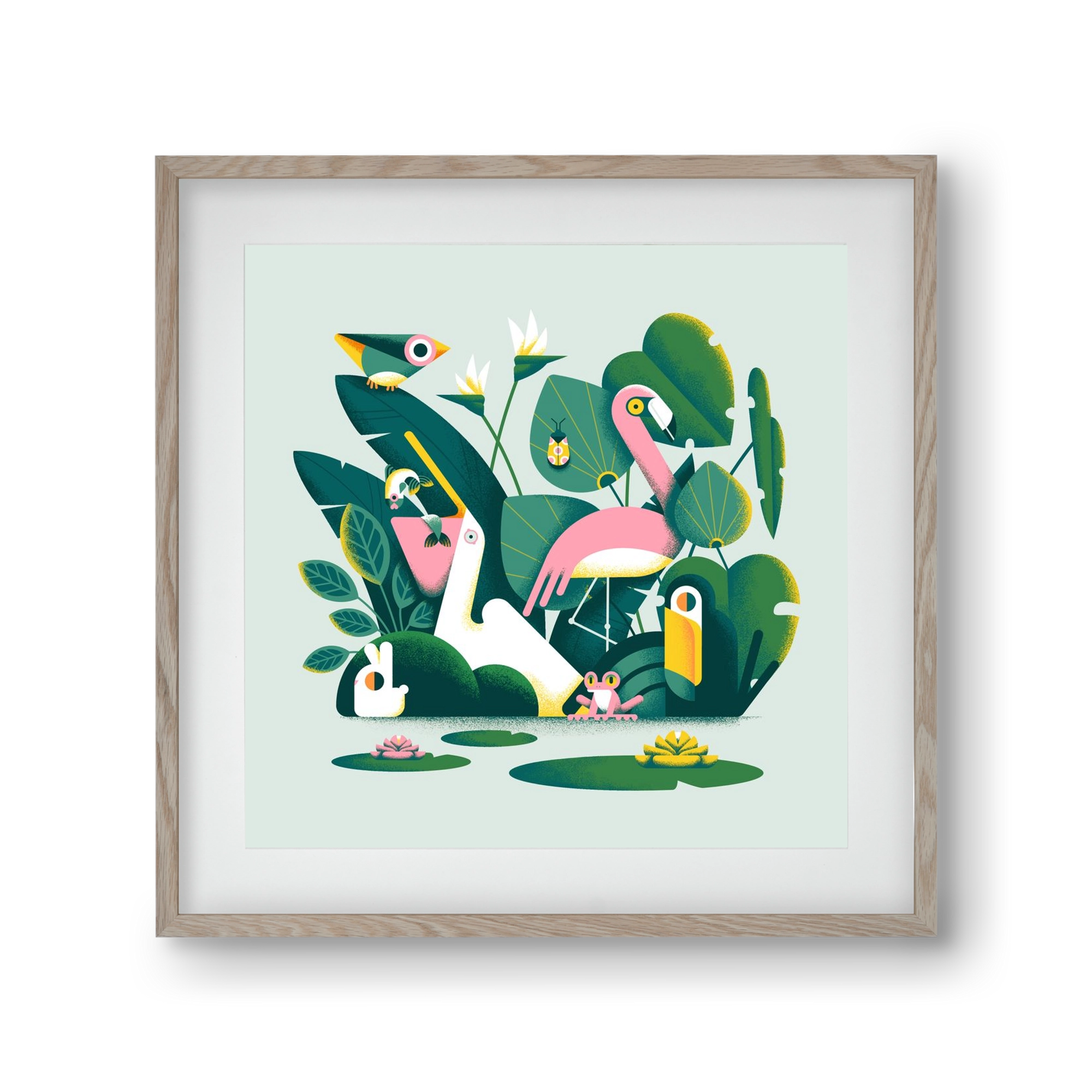 Diversity, 30x30 cm (20x20 cm), Tölgy keret, paszpartuval