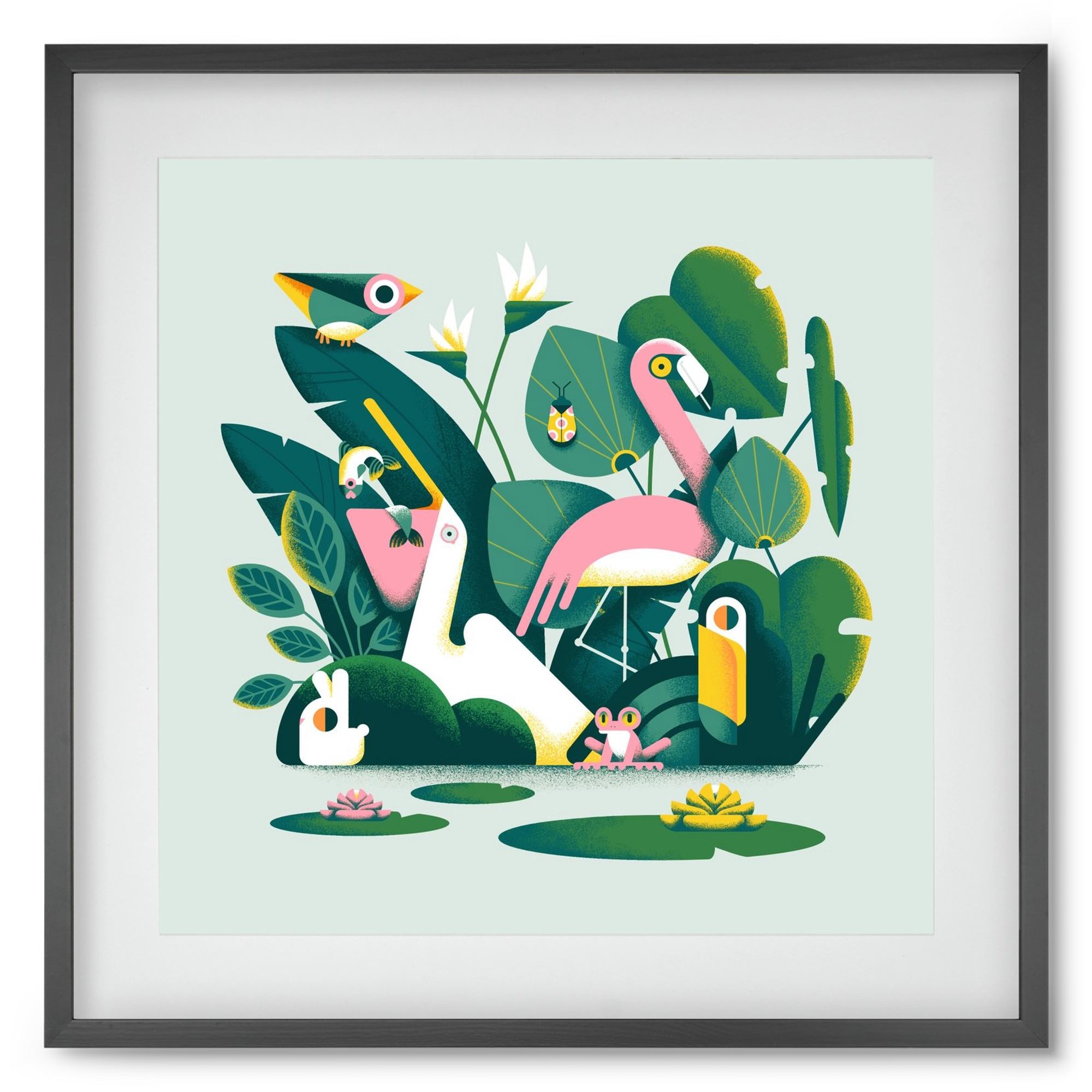 Diversity, 50x50 cm (40x40 cm), Fekete keret, paszpartuval