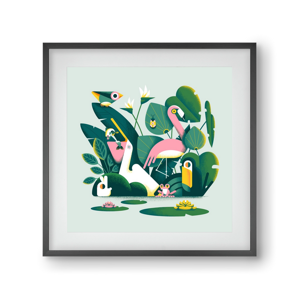 Diversity, 30x30 cm (20x20 cm), Fekete keret, paszpartuval