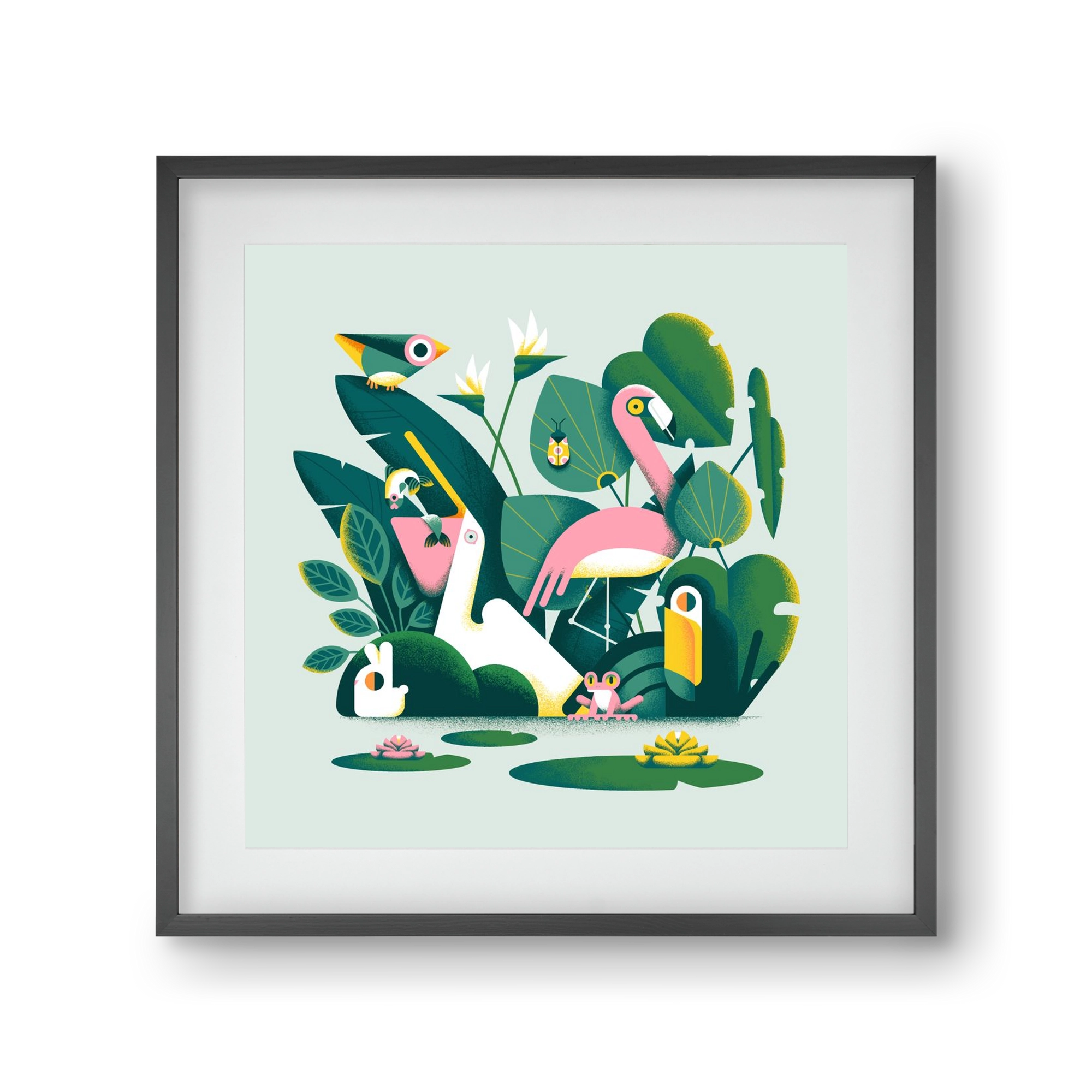 Diversity, 30x30 cm (20x20 cm), Fekete keret, paszpartuval