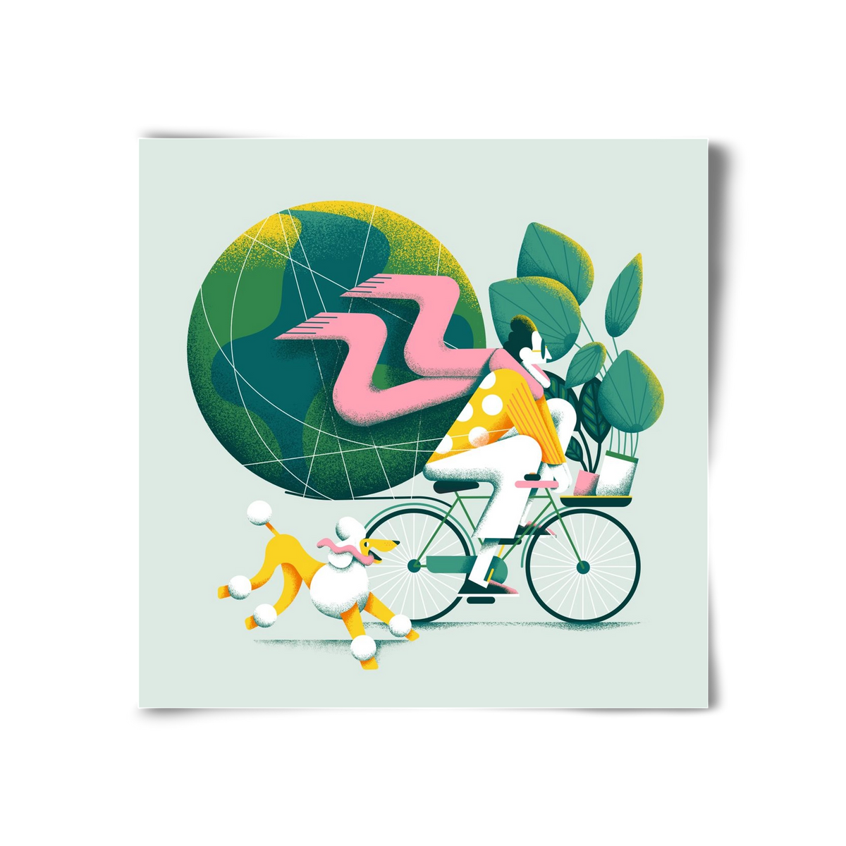 Planet cycler, 30x30 cm, Keret nélkül