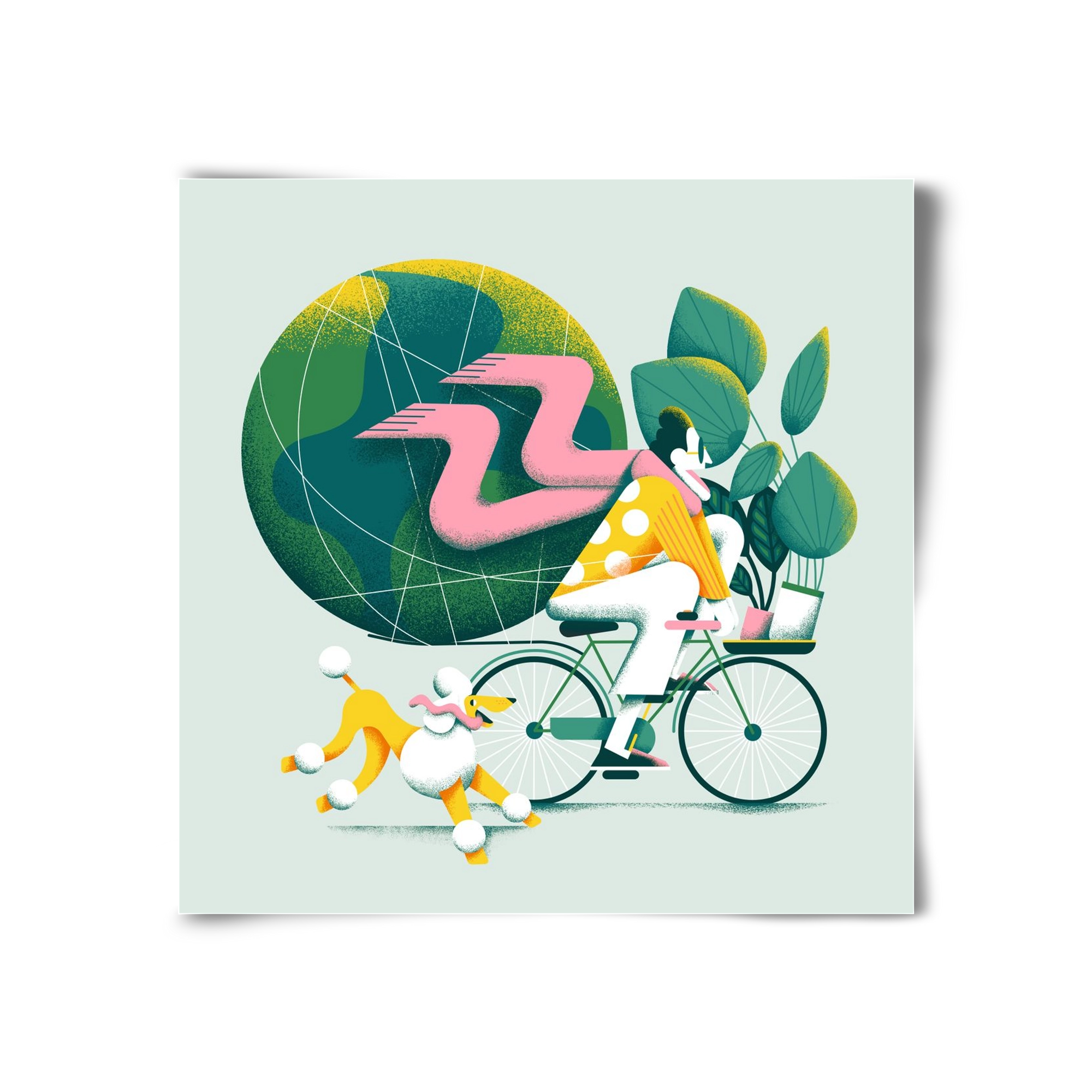 Planet cycler, 30x30 cm, Keret nélkül