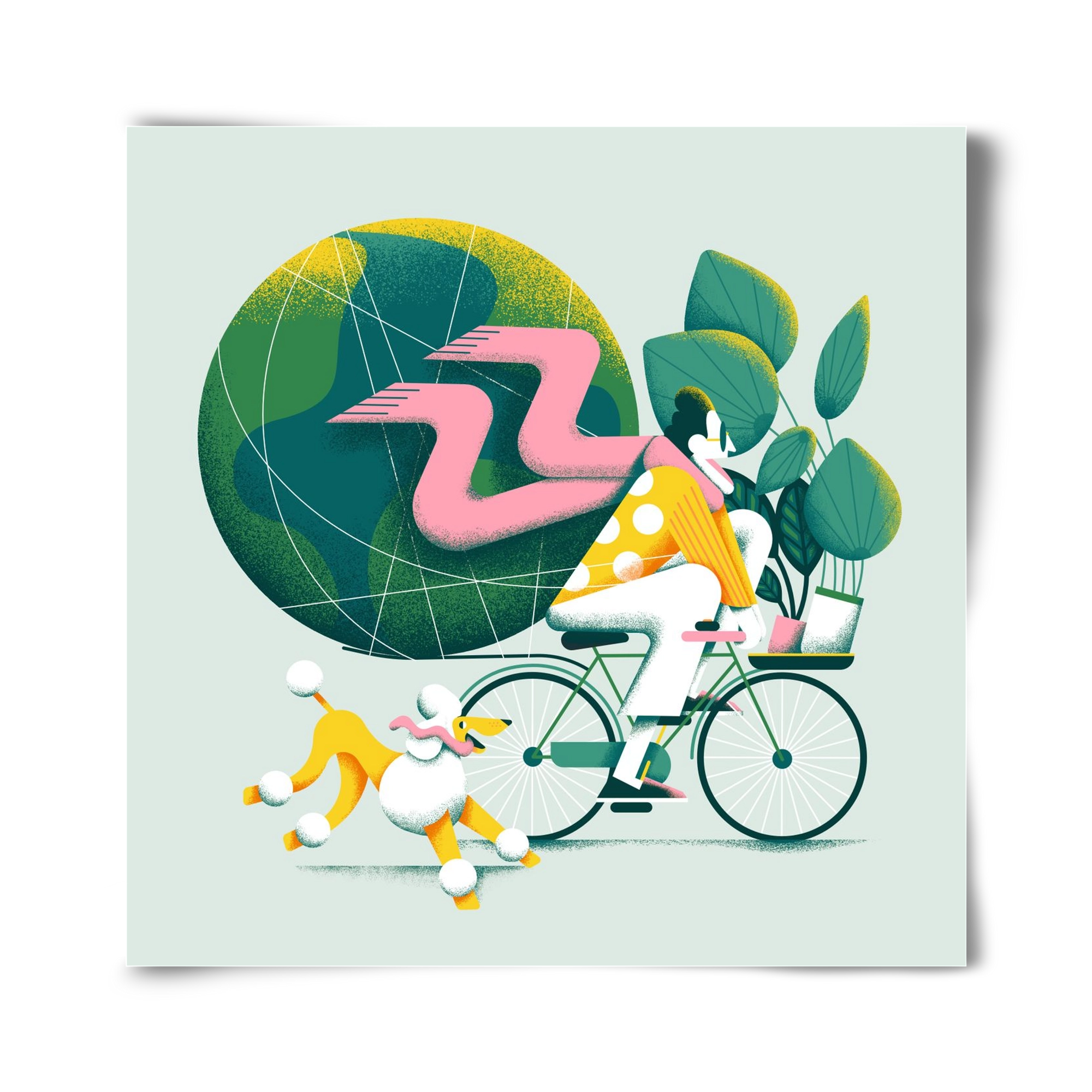 Planet cycler, 40x40 cm, Keret nélkül