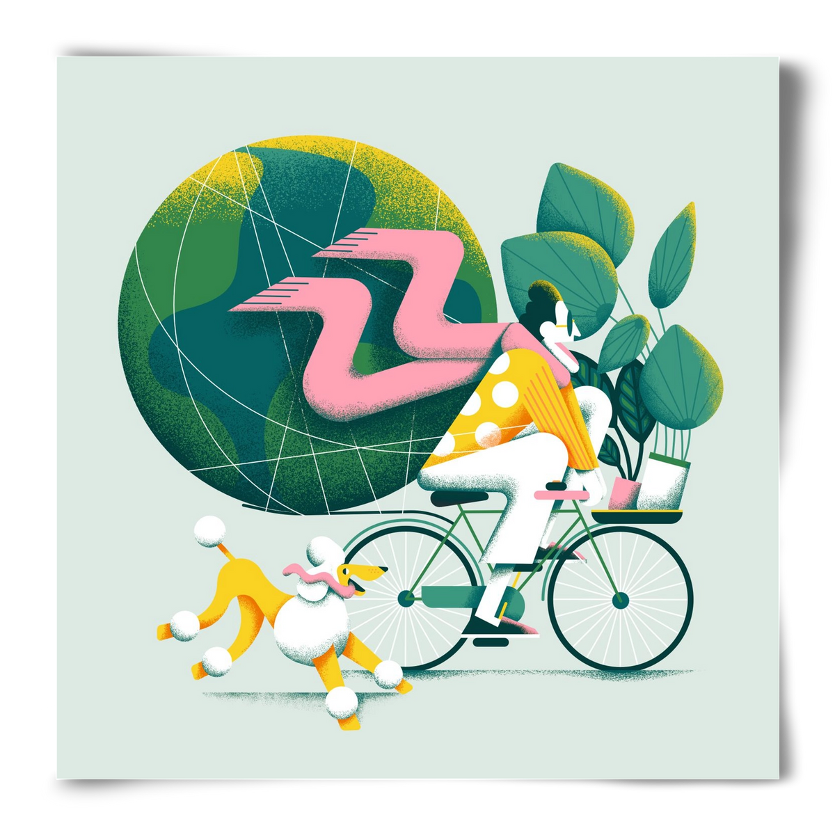 Planet cycler, 50x50 cm, Keret nélkül