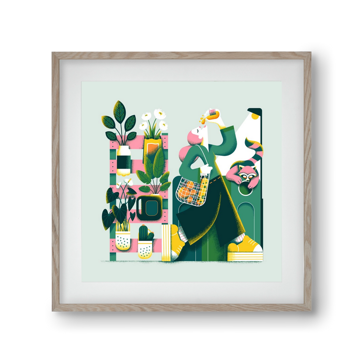 Reduce & Reuse, 30x30 cm (20x20 cm), Tölgy keret, paszpartuval