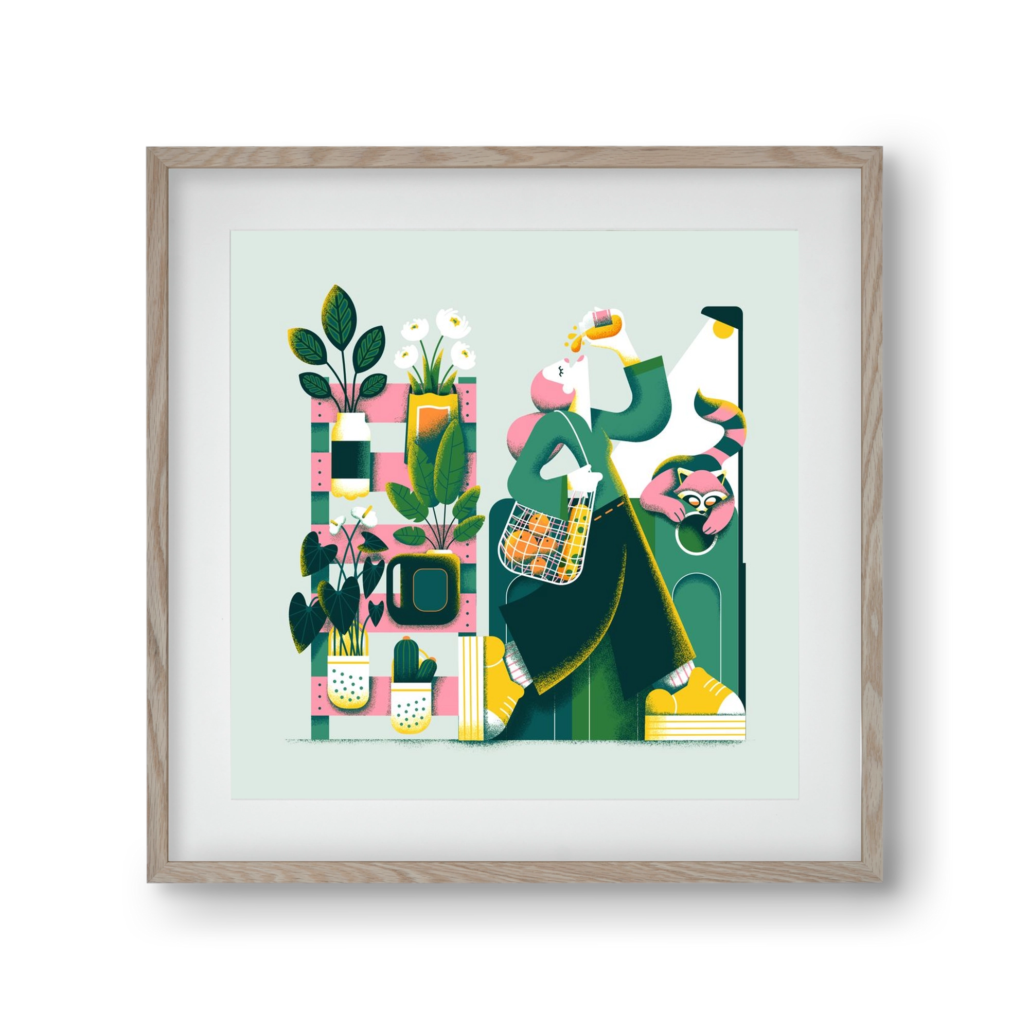 Reduce & Reuse, 30x30 cm (20x20 cm), Tölgy keret, paszpartuval