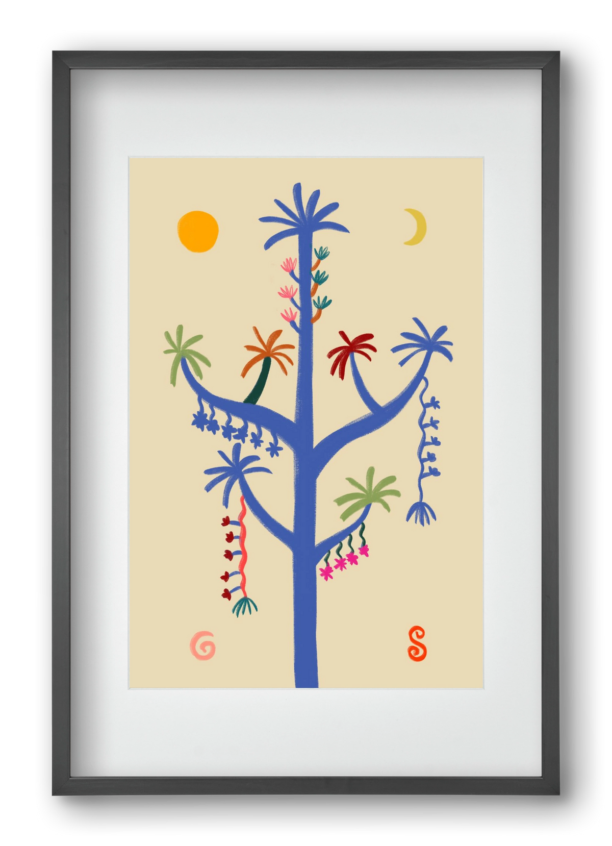 THE MAGIC TREE, 40x60 cm (30x45 cm), Fekete keret, paszpartuval