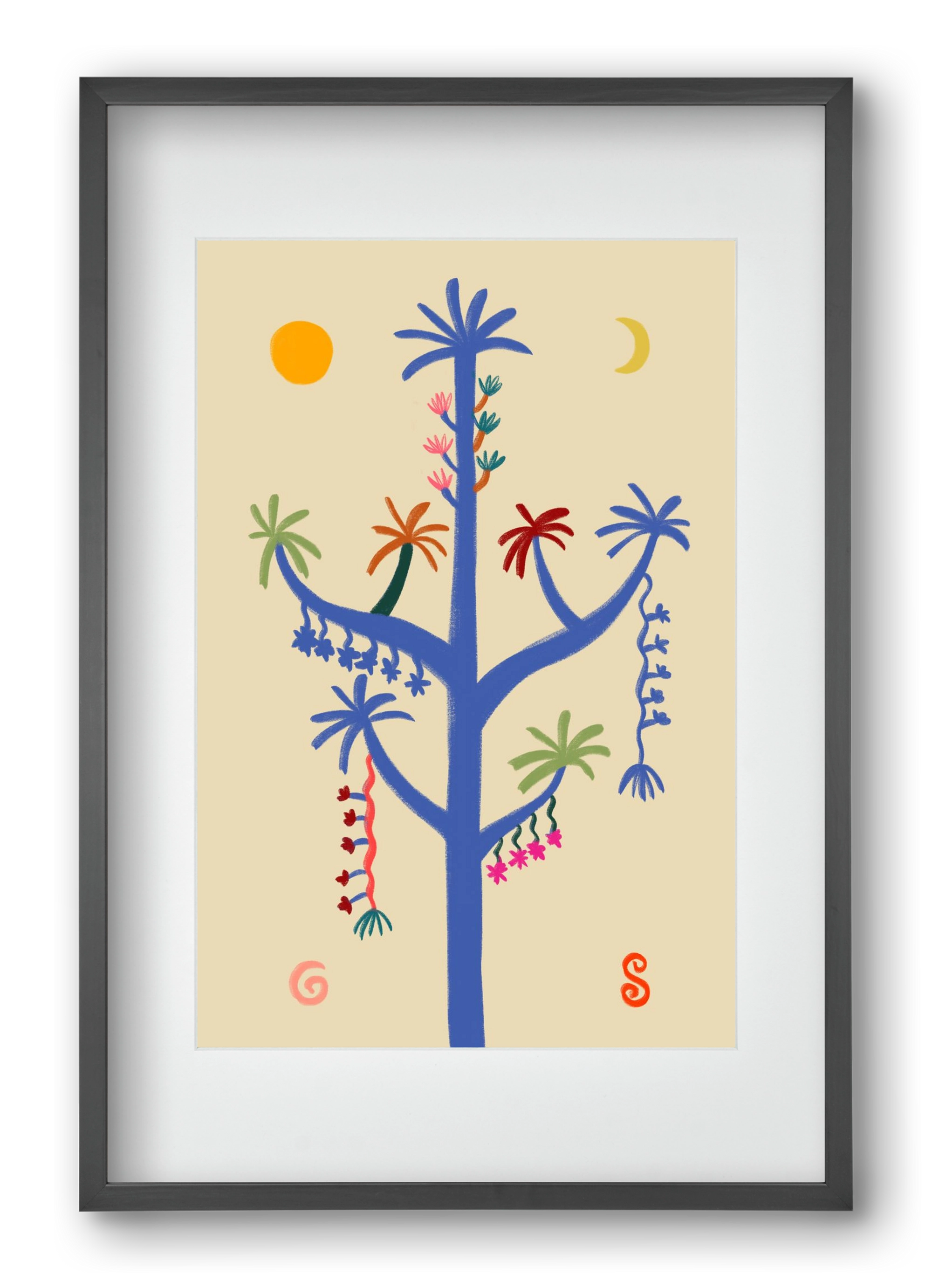 THE MAGIC TREE, 40x60 cm (30x45 cm), Fekete keret, paszpartuval